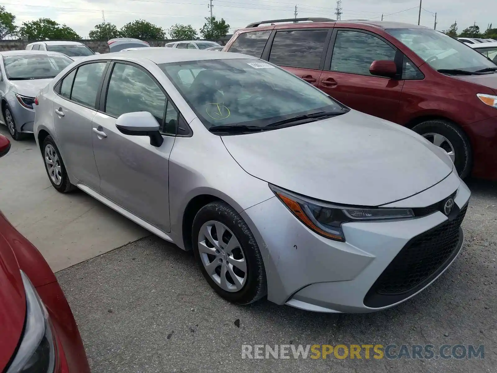 1 Photograph of a damaged car 5YFEPRAE2LP052160 TOYOTA COROLLA 2020