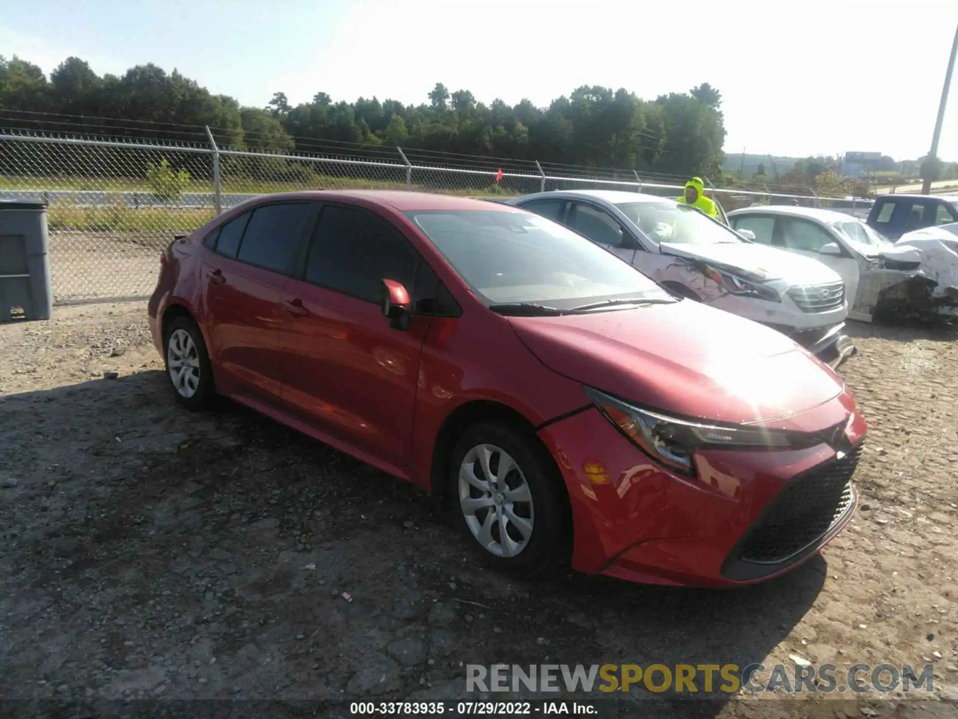 1 Photograph of a damaged car 5YFEPRAE2LP052305 TOYOTA COROLLA 2020