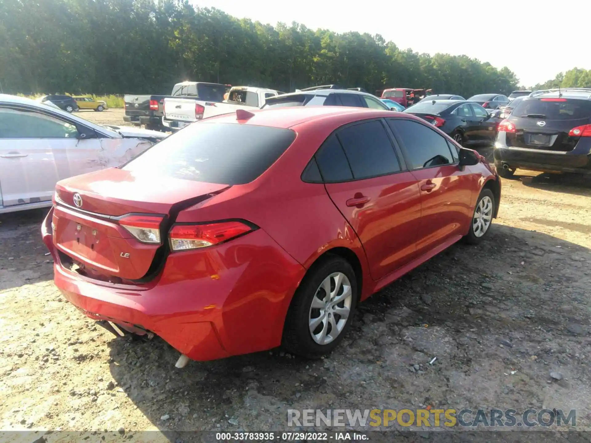 4 Photograph of a damaged car 5YFEPRAE2LP052305 TOYOTA COROLLA 2020