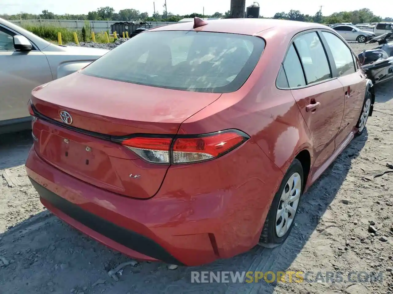 4 Photograph of a damaged car 5YFEPRAE2LP053177 TOYOTA COROLLA 2020