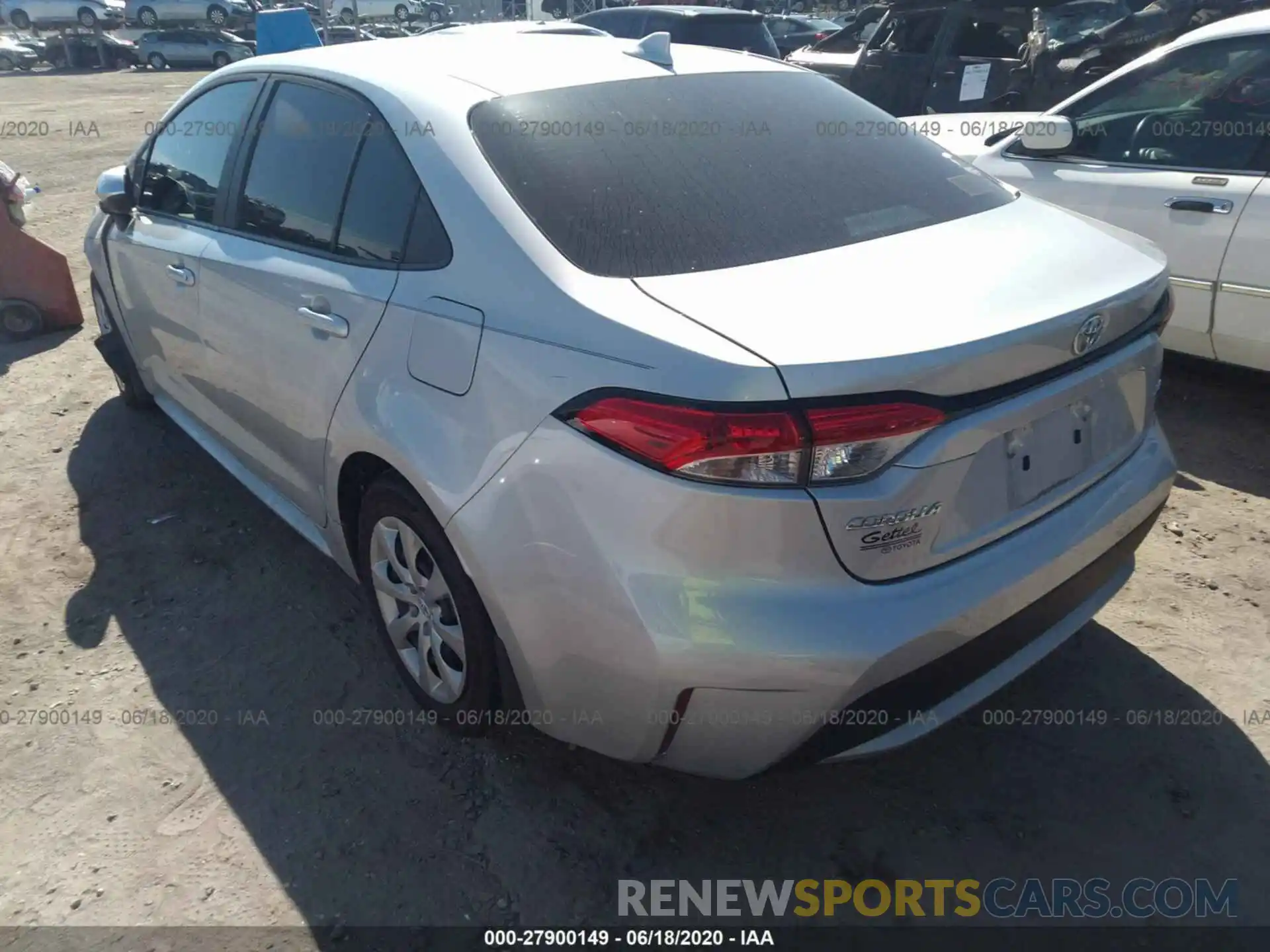 3 Photograph of a damaged car 5YFEPRAE2LP053258 TOYOTA COROLLA 2020