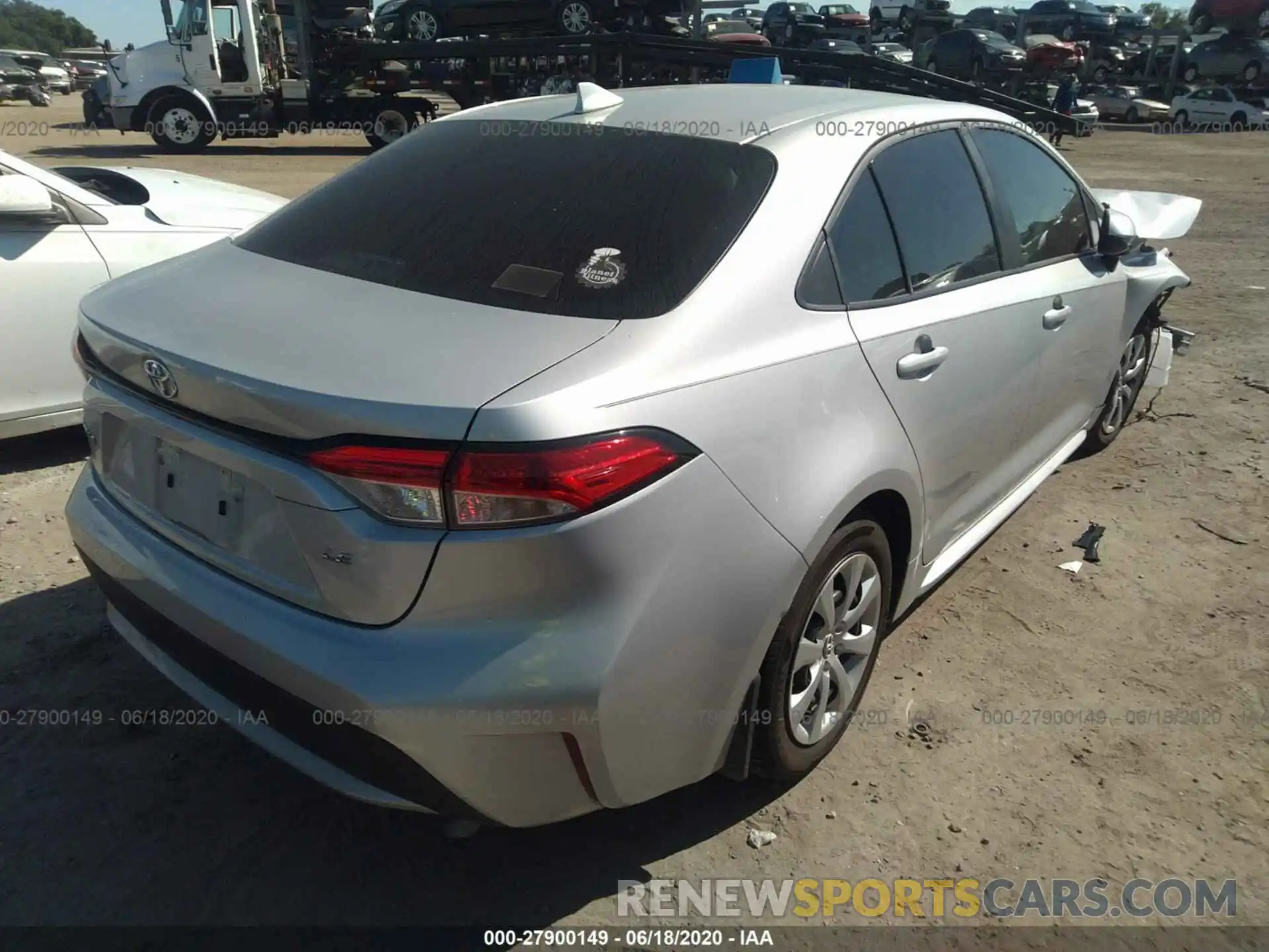 4 Photograph of a damaged car 5YFEPRAE2LP053258 TOYOTA COROLLA 2020