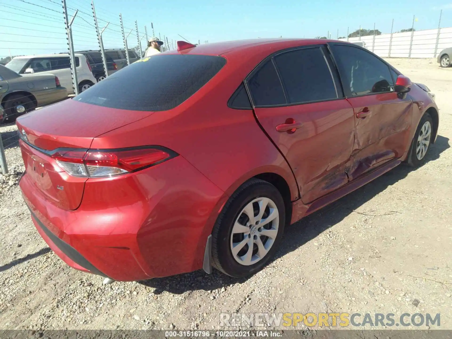 4 Photograph of a damaged car 5YFEPRAE2LP053910 TOYOTA COROLLA 2020