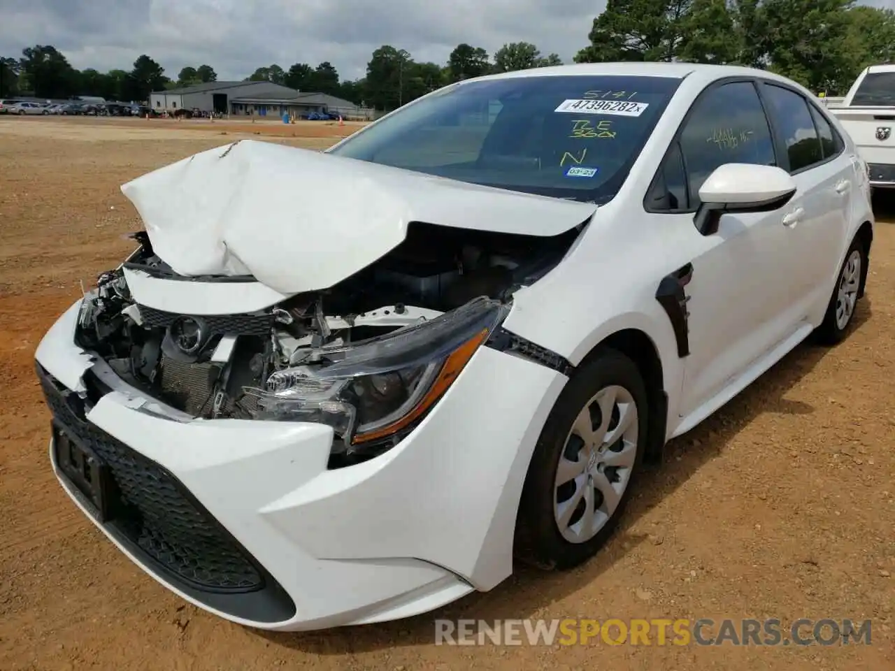 2 Photograph of a damaged car 5YFEPRAE2LP055141 TOYOTA COROLLA 2020