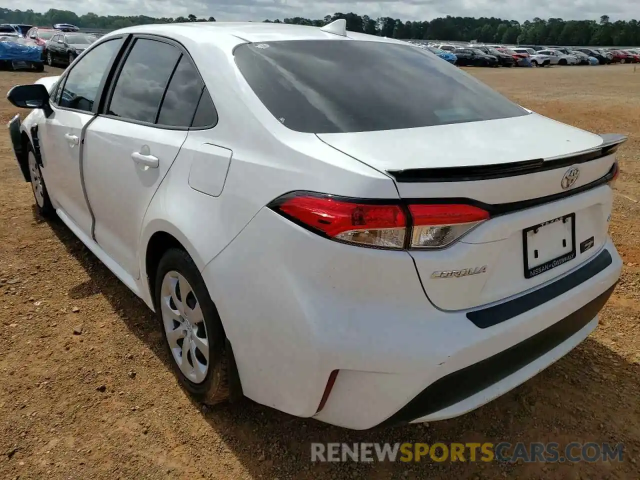 3 Photograph of a damaged car 5YFEPRAE2LP055141 TOYOTA COROLLA 2020