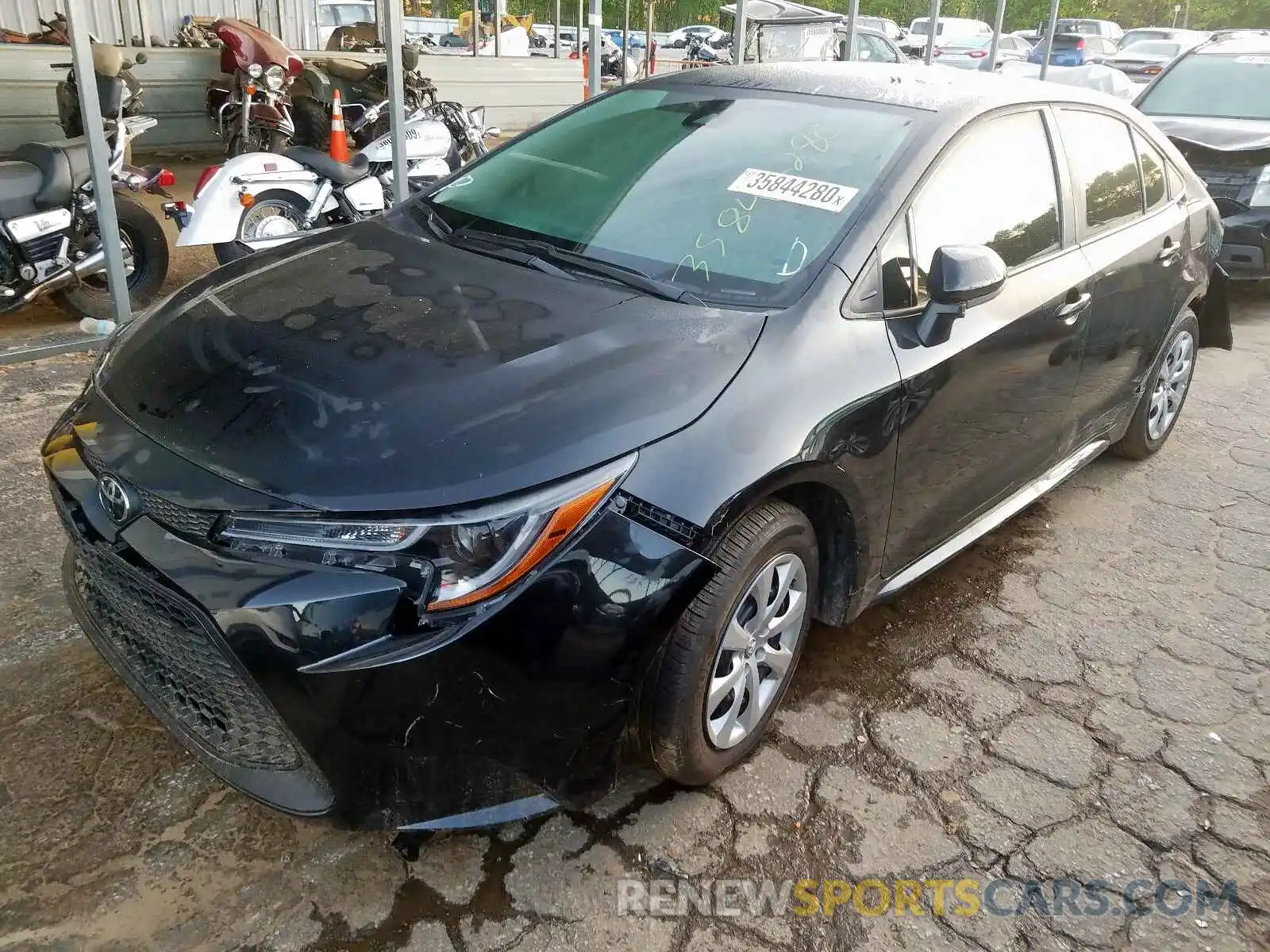 2 Photograph of a damaged car 5YFEPRAE2LP055561 TOYOTA COROLLA 2020