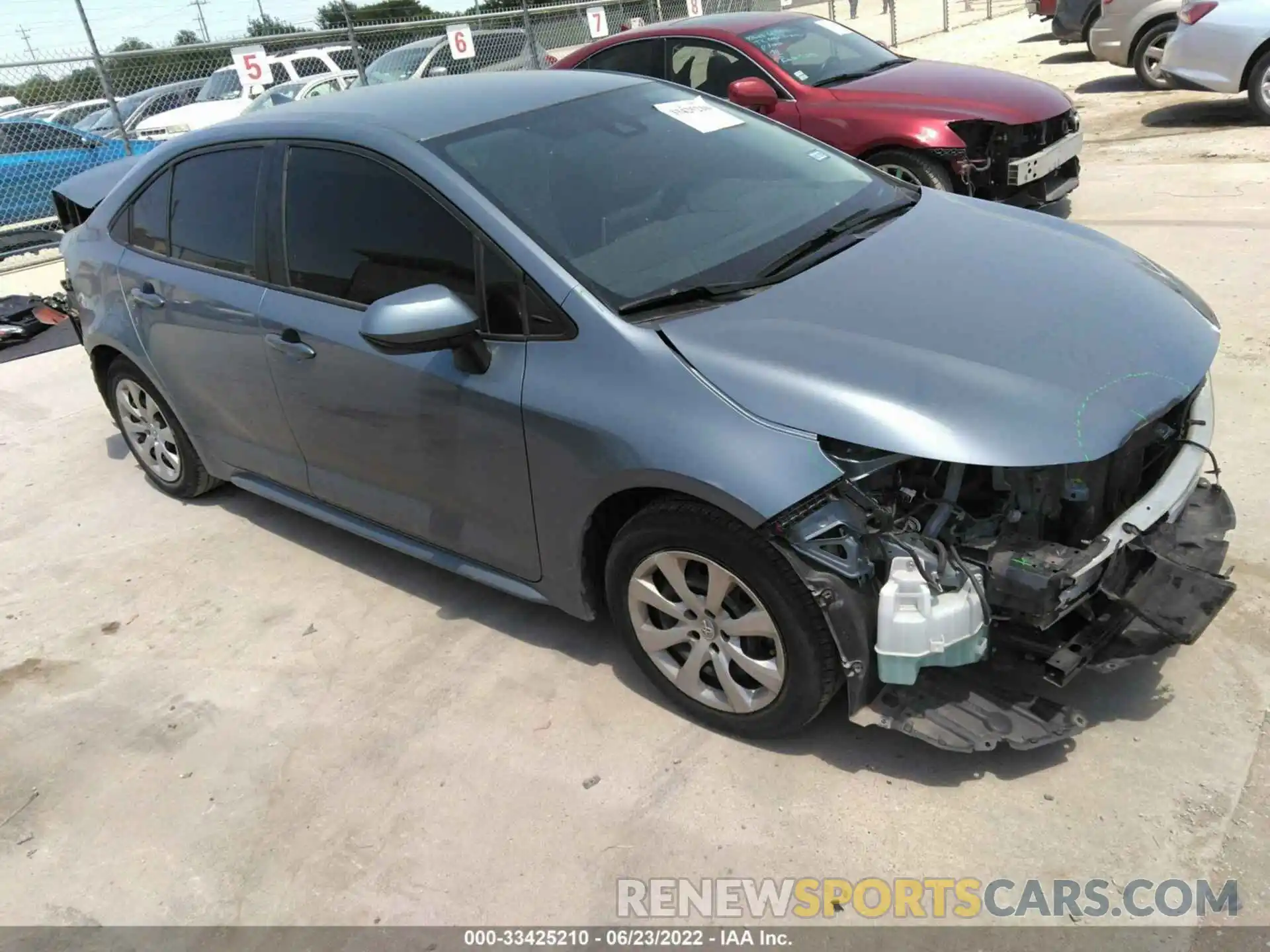 1 Photograph of a damaged car 5YFEPRAE2LP055995 TOYOTA COROLLA 2020