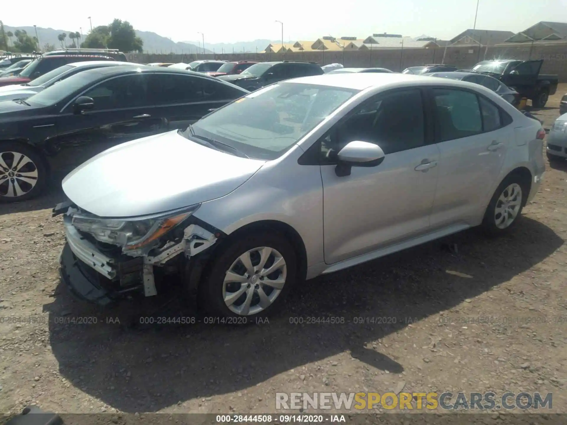 2 Photograph of a damaged car 5YFEPRAE2LP056810 TOYOTA COROLLA 2020