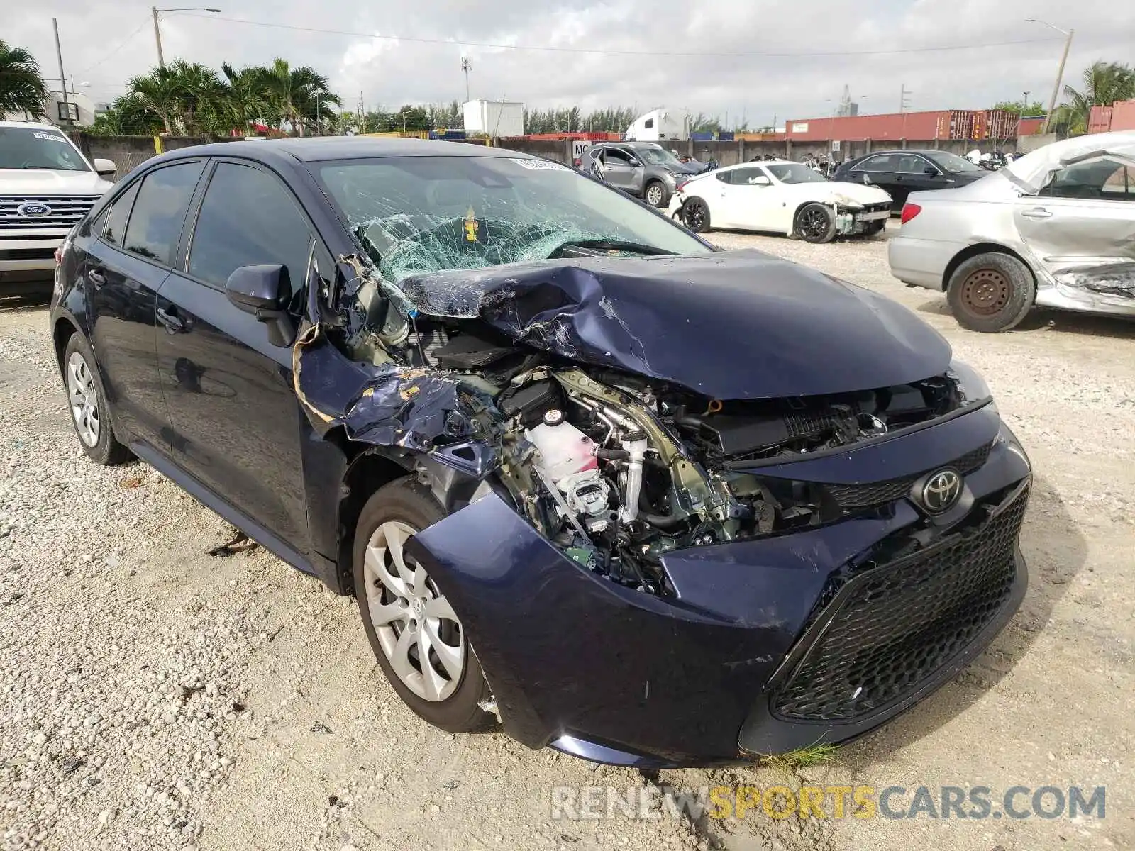 1 Photograph of a damaged car 5YFEPRAE2LP057133 TOYOTA COROLLA 2020