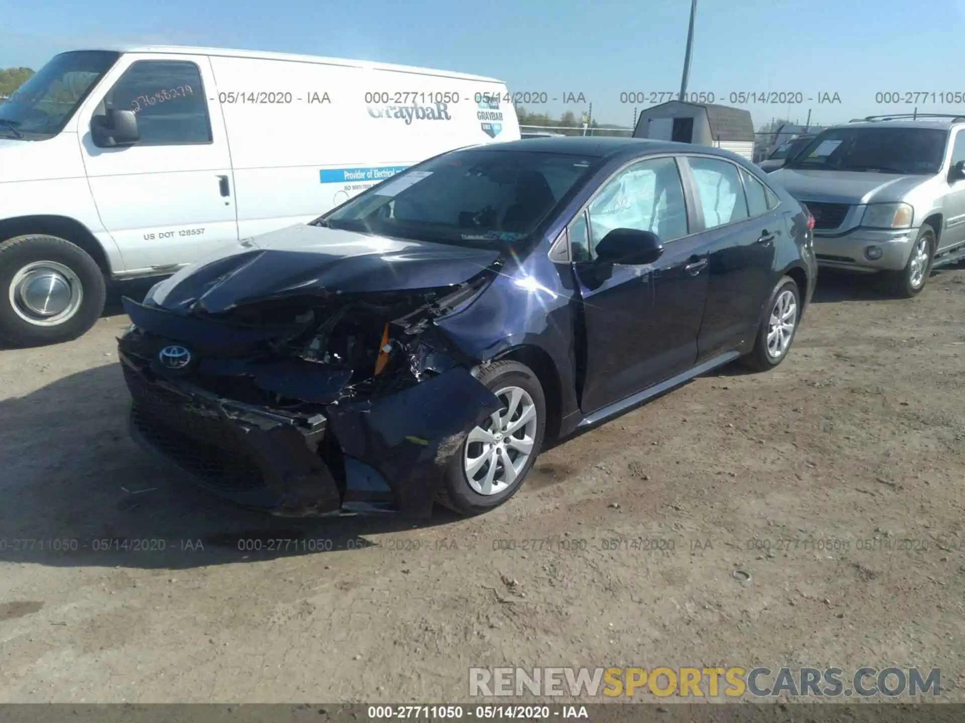 2 Photograph of a damaged car 5YFEPRAE2LP058203 TOYOTA COROLLA 2020