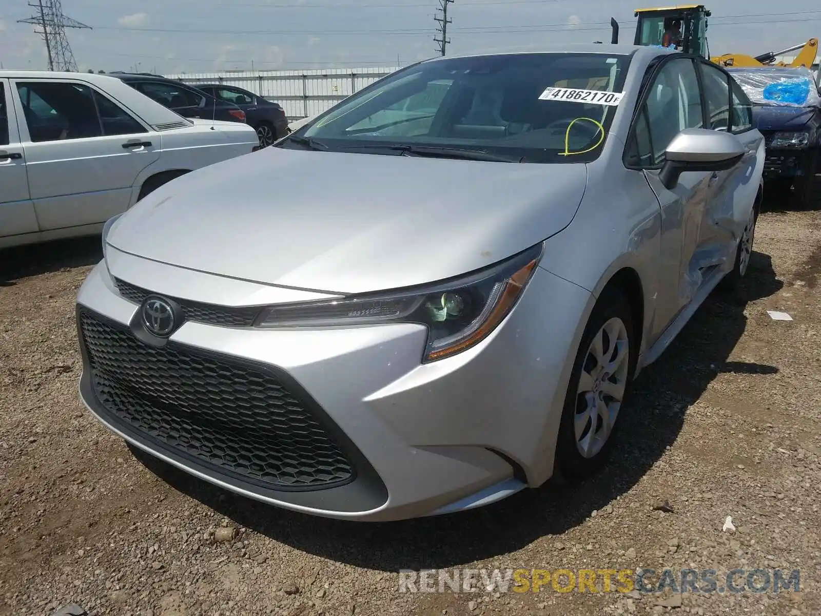 2 Photograph of a damaged car 5YFEPRAE2LP058735 TOYOTA COROLLA 2020