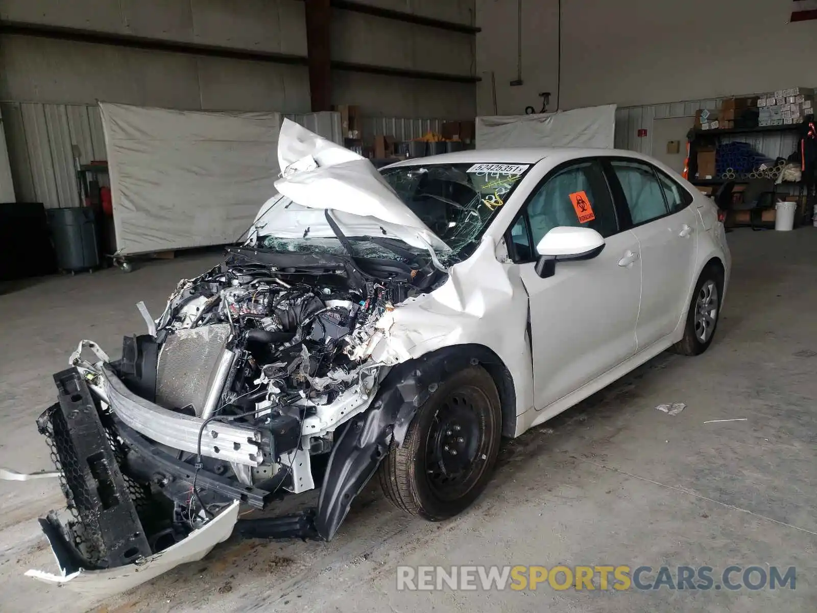 2 Photograph of a damaged car 5YFEPRAE2LP059447 TOYOTA COROLLA 2020