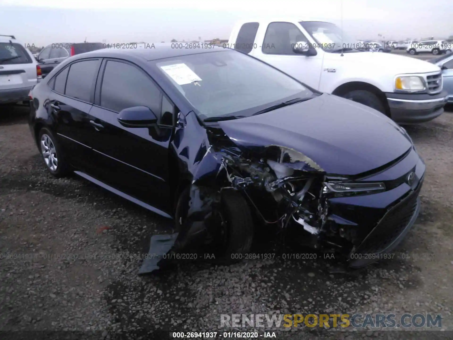 1 Photograph of a damaged car 5YFEPRAE2LP059741 TOYOTA COROLLA 2020