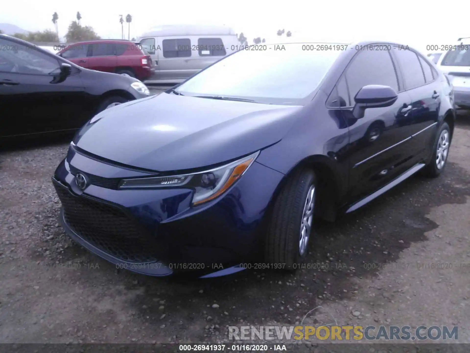 2 Photograph of a damaged car 5YFEPRAE2LP059741 TOYOTA COROLLA 2020