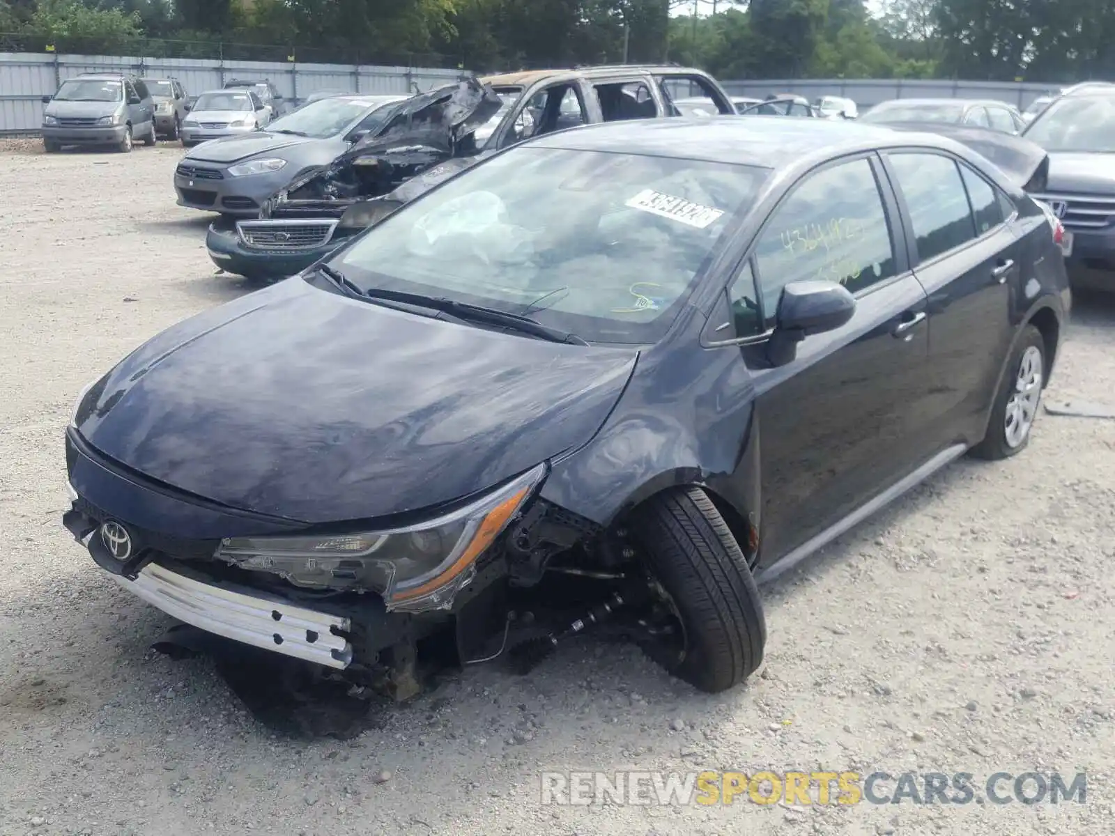 2 Photograph of a damaged car 5YFEPRAE2LP061716 TOYOTA COROLLA 2020