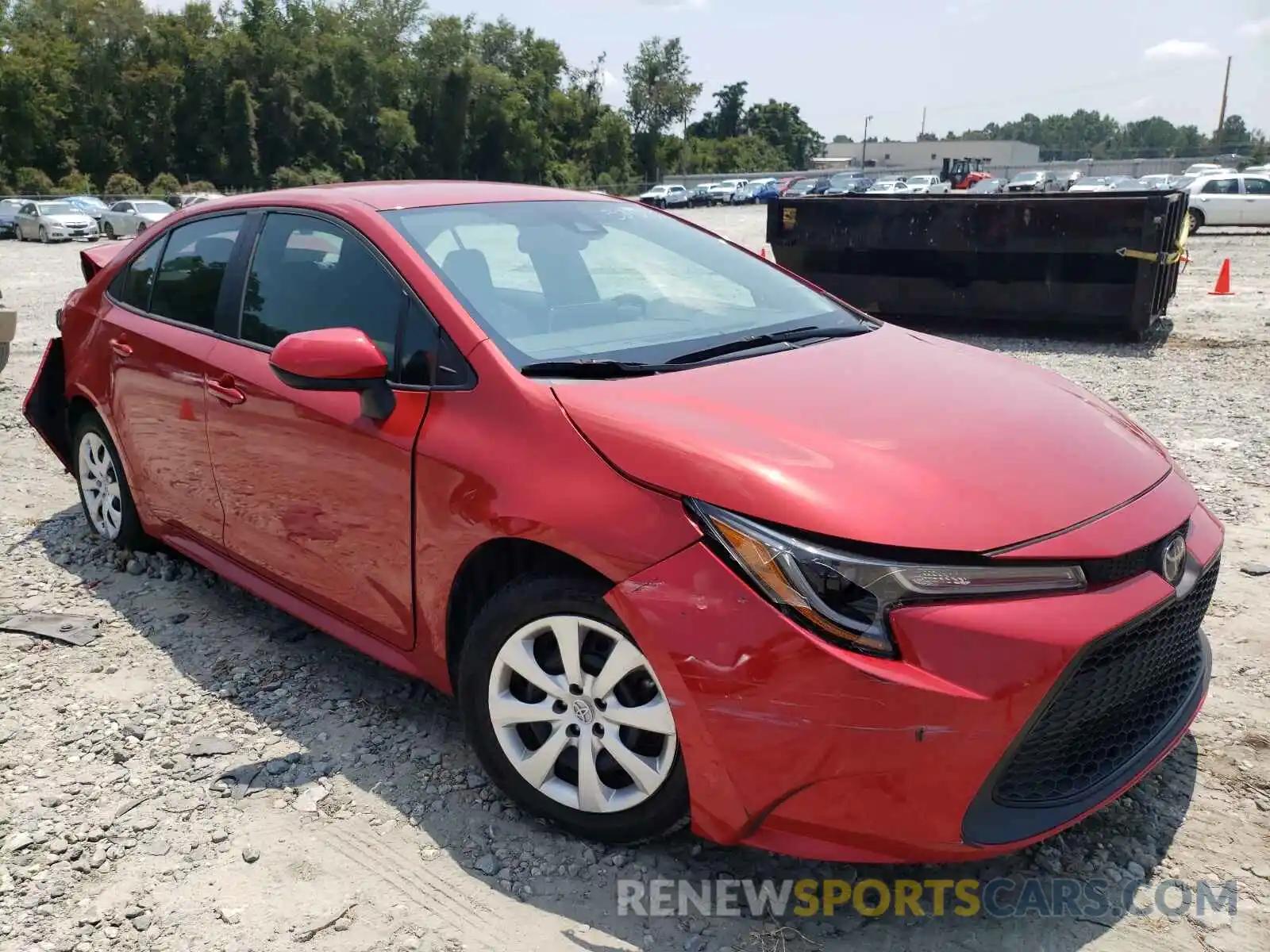 1 Photograph of a damaged car 5YFEPRAE2LP062333 TOYOTA COROLLA 2020