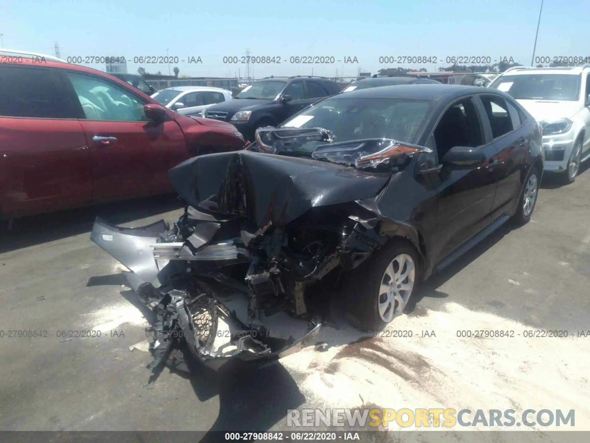 2 Photograph of a damaged car 5YFEPRAE2LP062753 TOYOTA COROLLA 2020