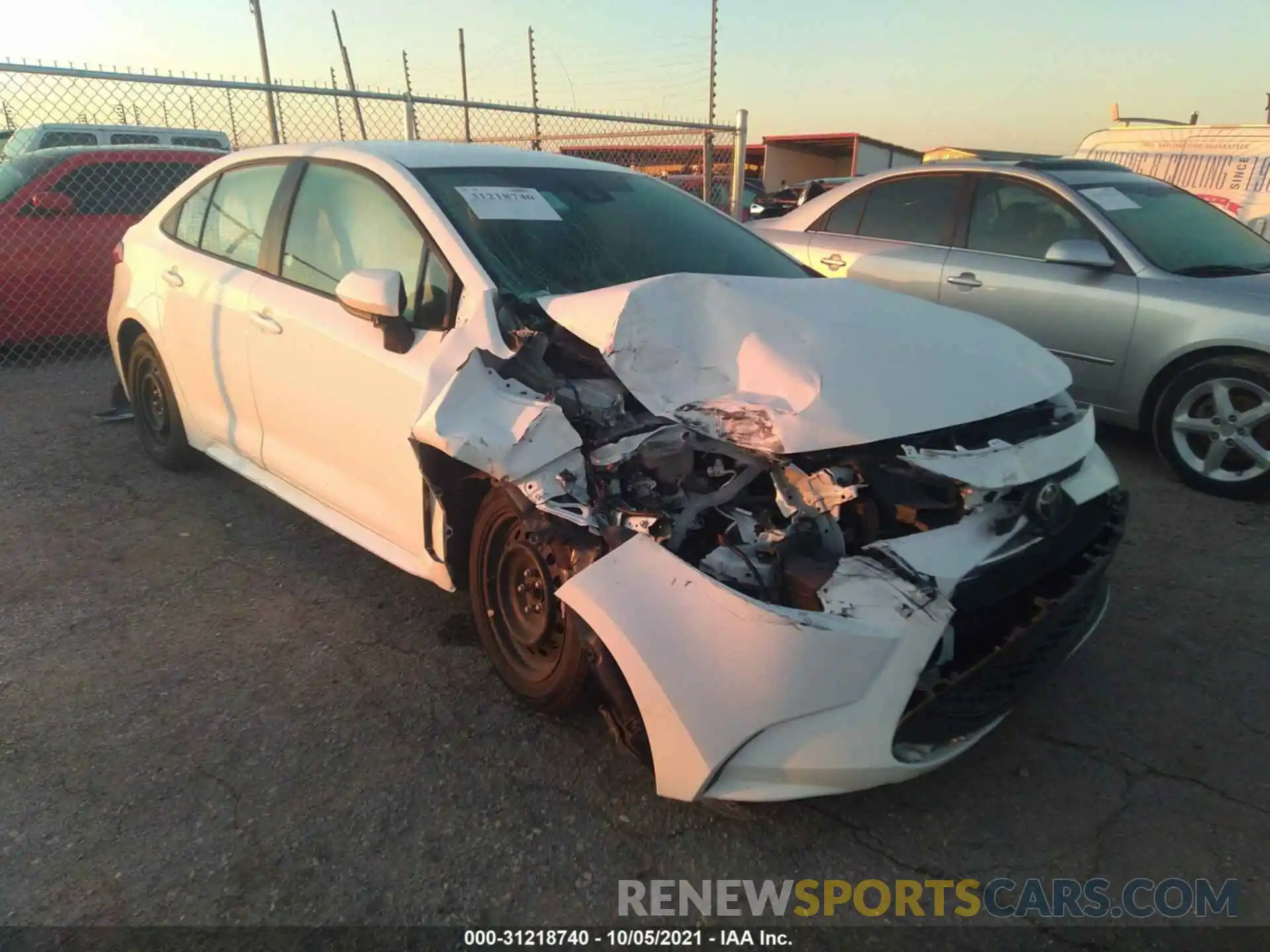 1 Photograph of a damaged car 5YFEPRAE2LP063210 TOYOTA COROLLA 2020