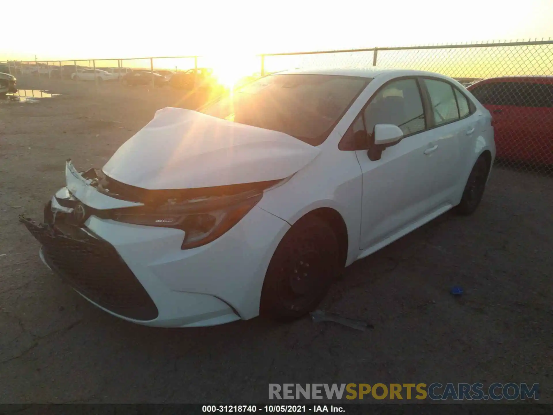 2 Photograph of a damaged car 5YFEPRAE2LP063210 TOYOTA COROLLA 2020