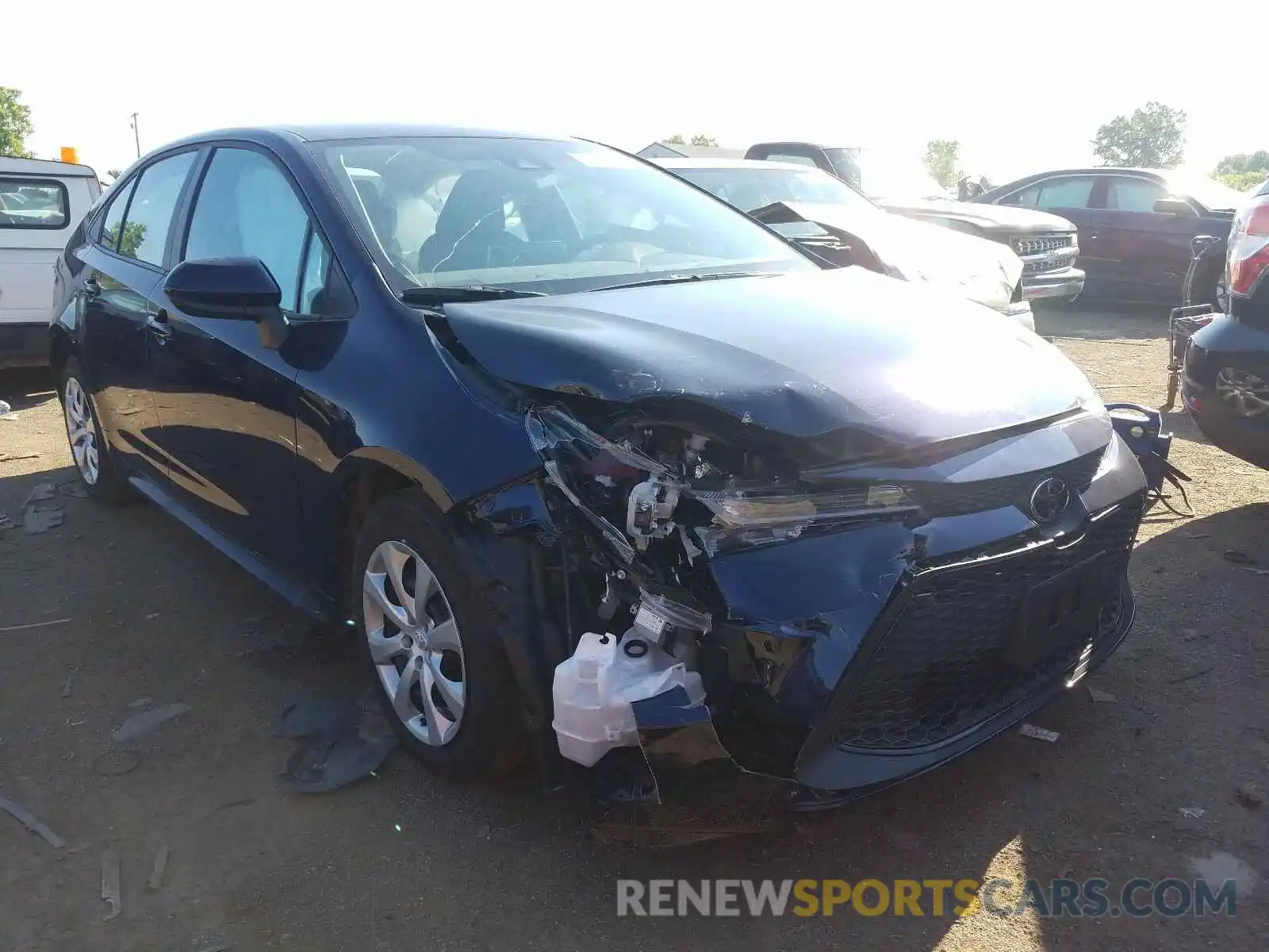 1 Photograph of a damaged car 5YFEPRAE2LP063496 TOYOTA COROLLA 2020