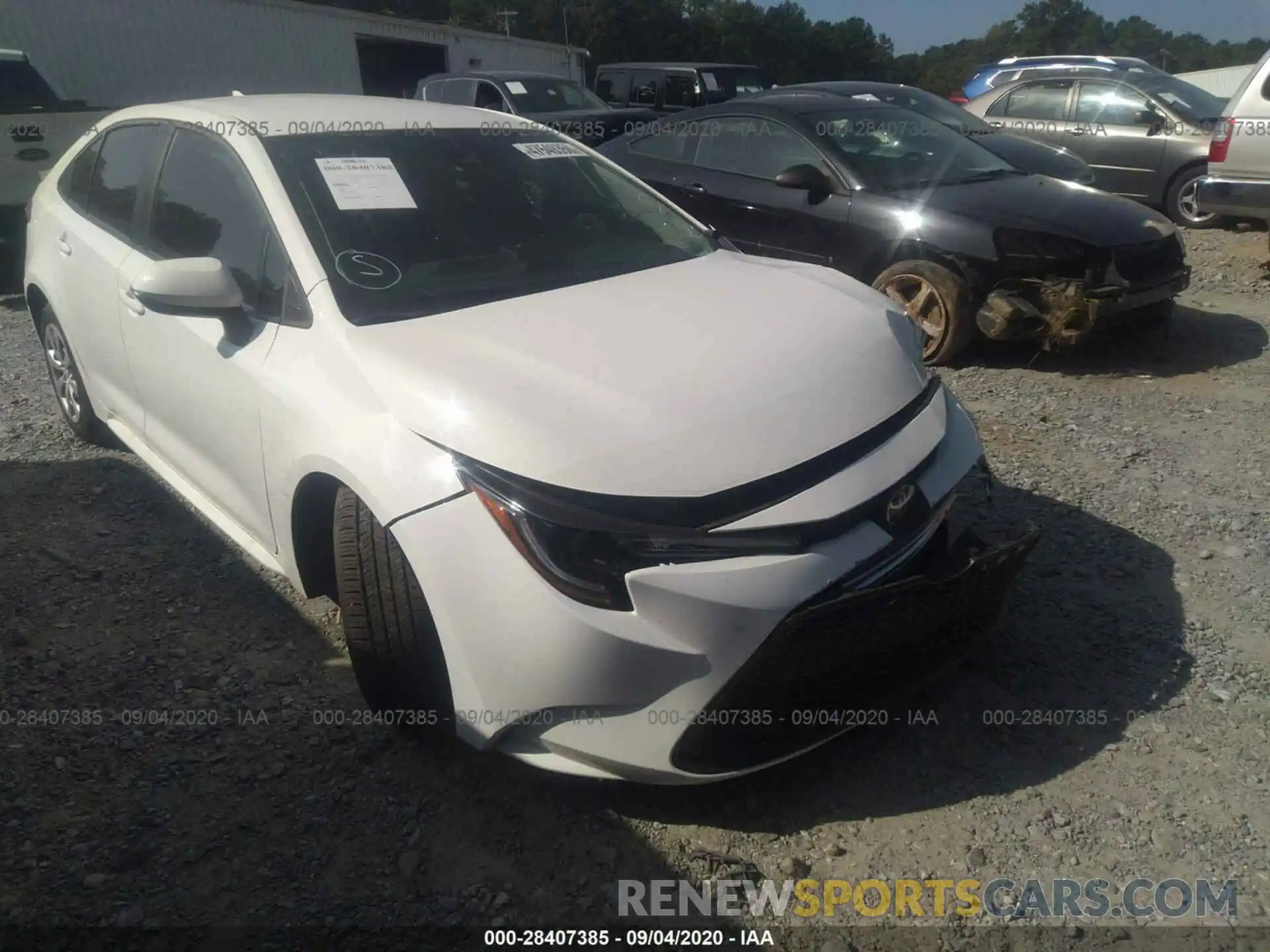 1 Photograph of a damaged car 5YFEPRAE2LP063627 TOYOTA COROLLA 2020