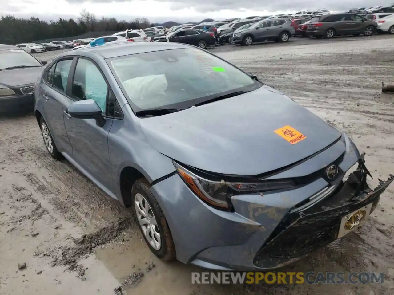 1 Photograph of a damaged car 5YFEPRAE2LP063773 TOYOTA COROLLA 2020