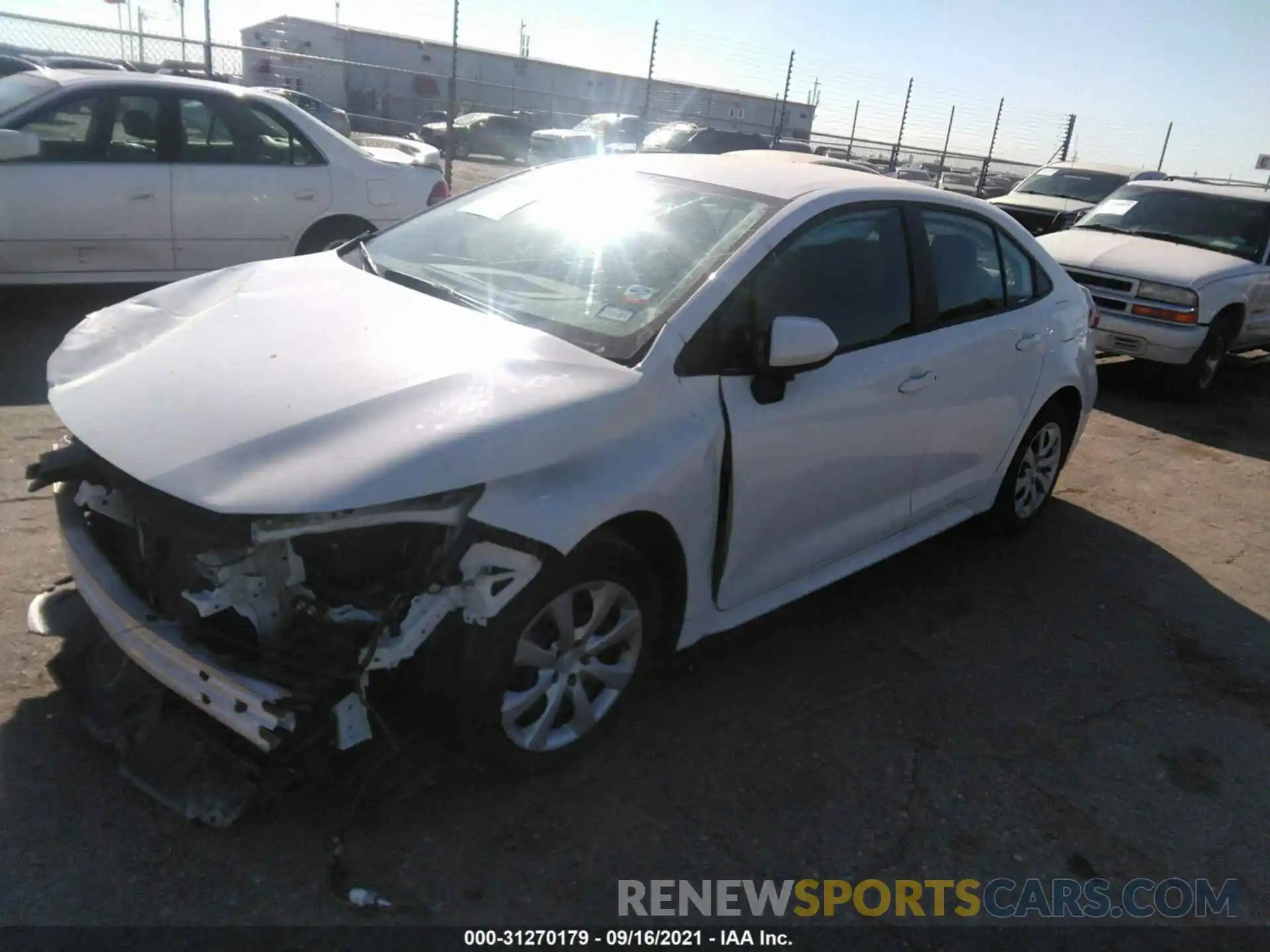 2 Photograph of a damaged car 5YFEPRAE2LP063790 TOYOTA COROLLA 2020