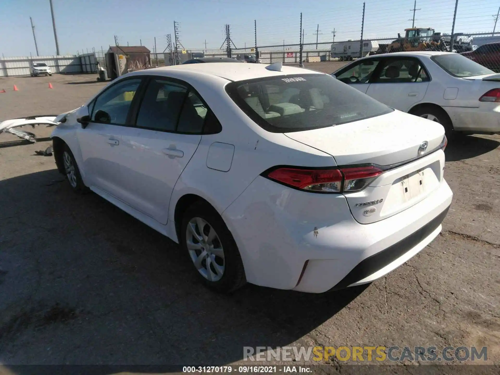 3 Photograph of a damaged car 5YFEPRAE2LP063790 TOYOTA COROLLA 2020