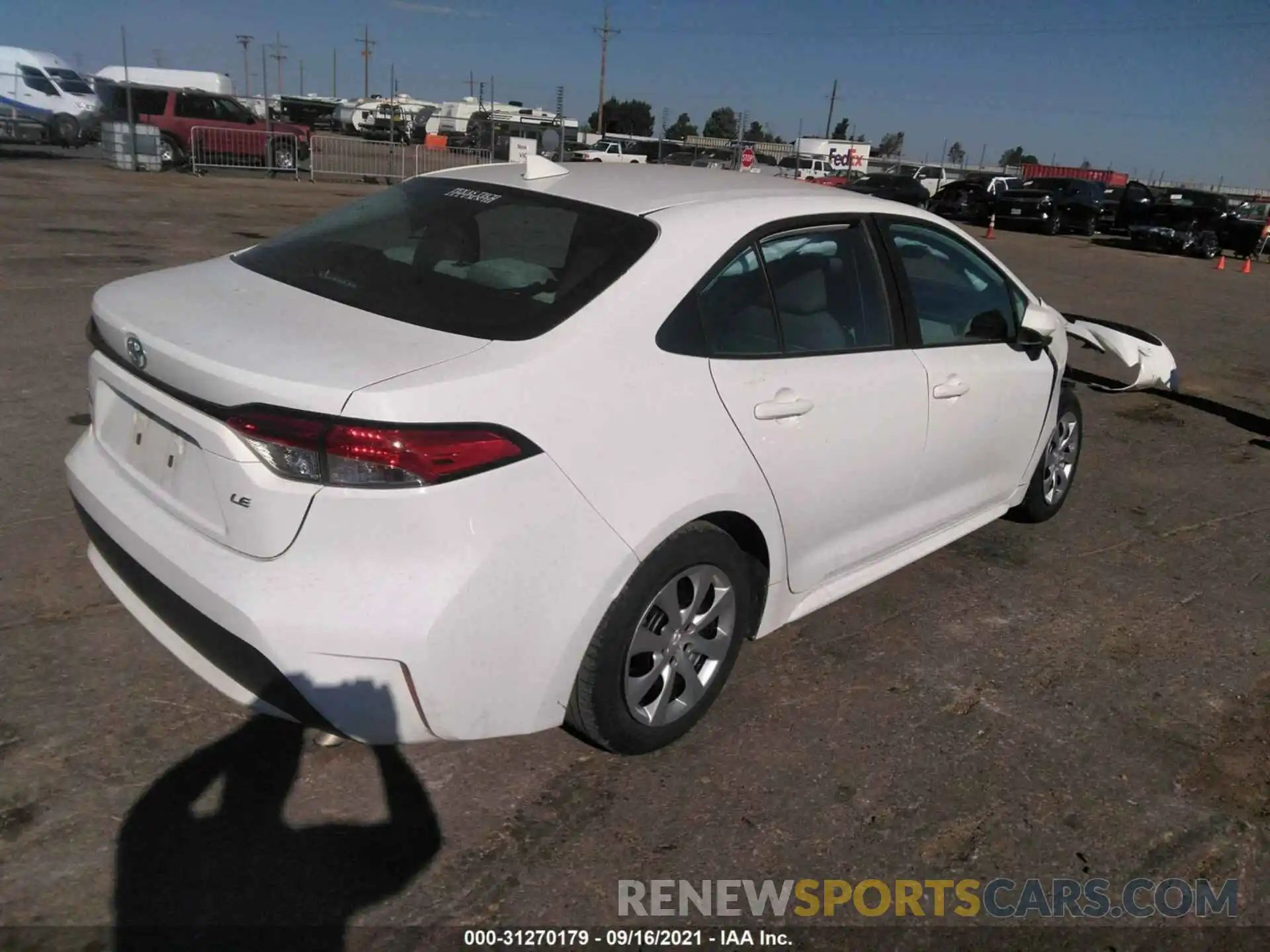 4 Photograph of a damaged car 5YFEPRAE2LP063790 TOYOTA COROLLA 2020