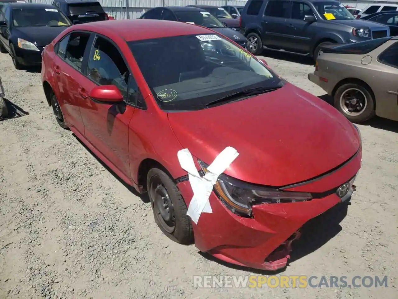 1 Photograph of a damaged car 5YFEPRAE2LP064664 TOYOTA COROLLA 2020