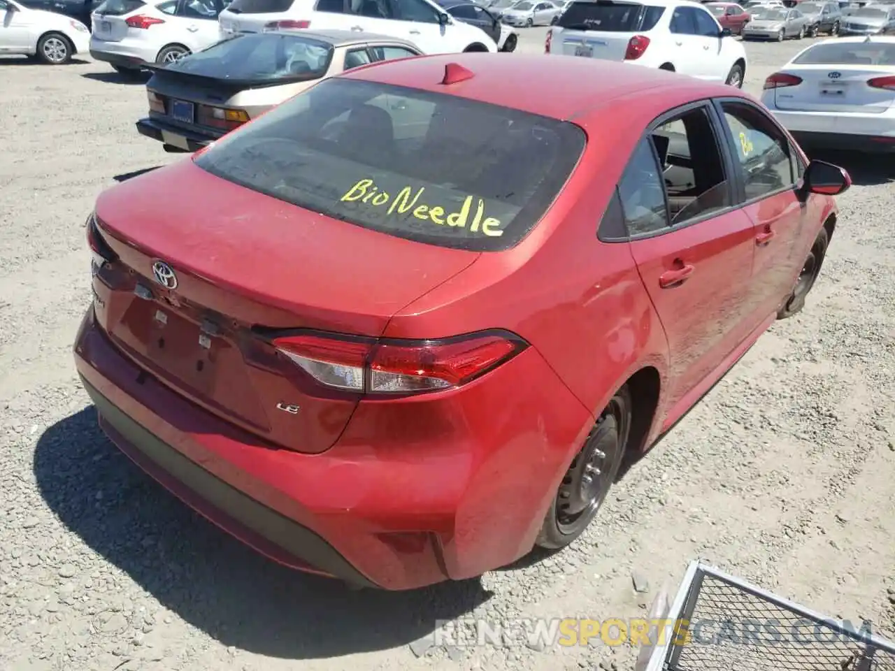 4 Photograph of a damaged car 5YFEPRAE2LP064664 TOYOTA COROLLA 2020