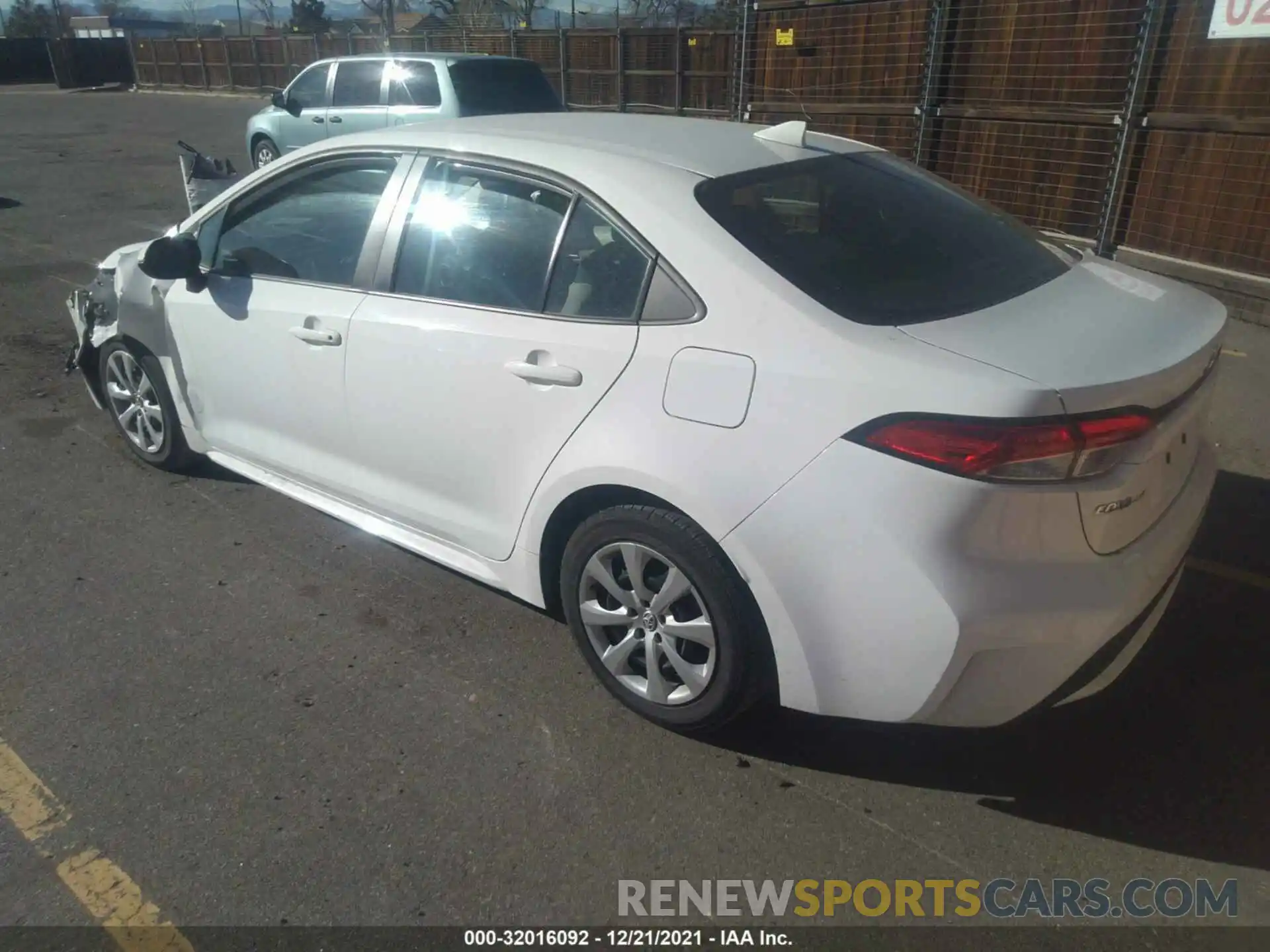 3 Photograph of a damaged car 5YFEPRAE2LP064972 TOYOTA COROLLA 2020