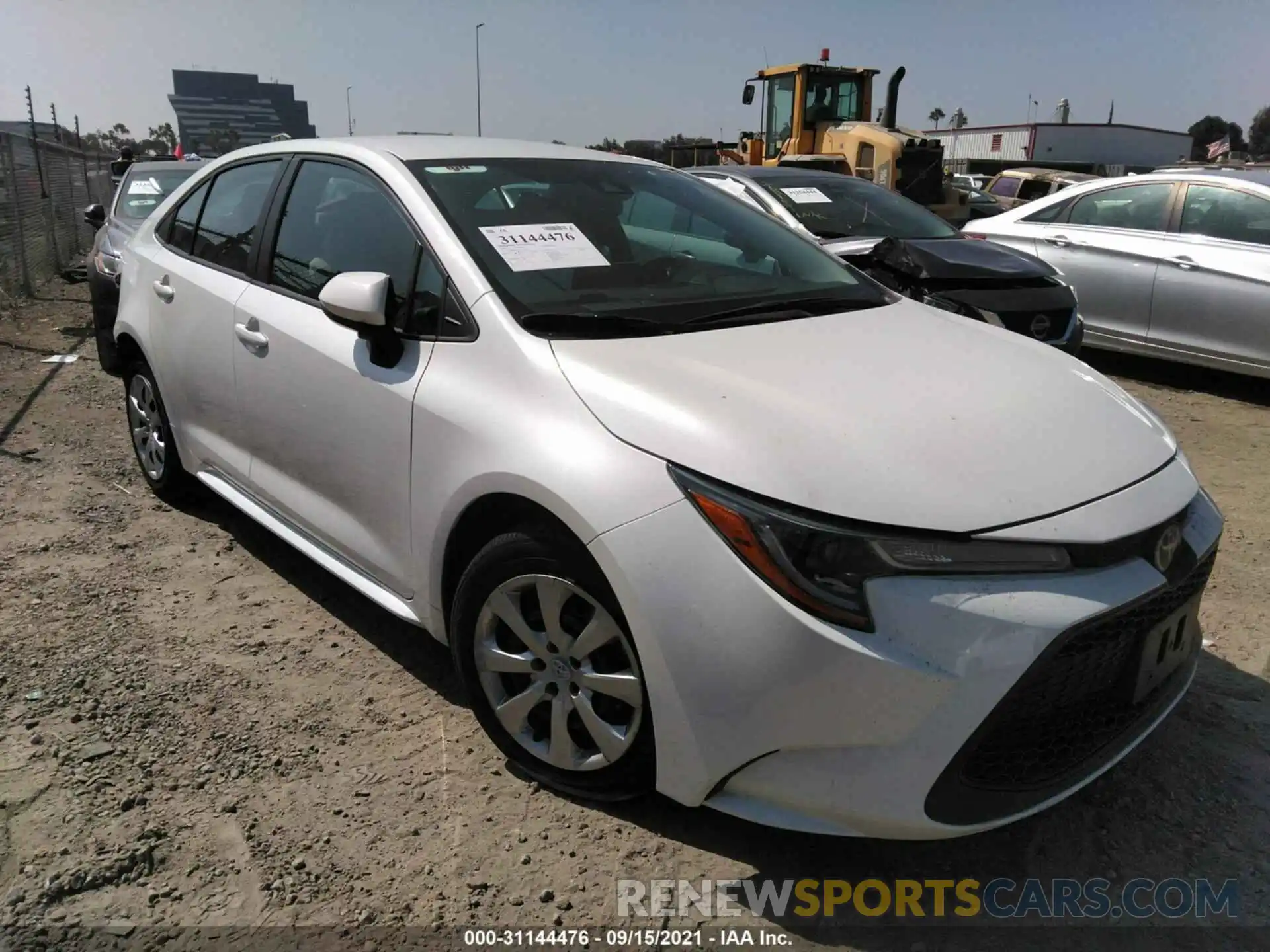 1 Photograph of a damaged car 5YFEPRAE2LP065247 TOYOTA COROLLA 2020