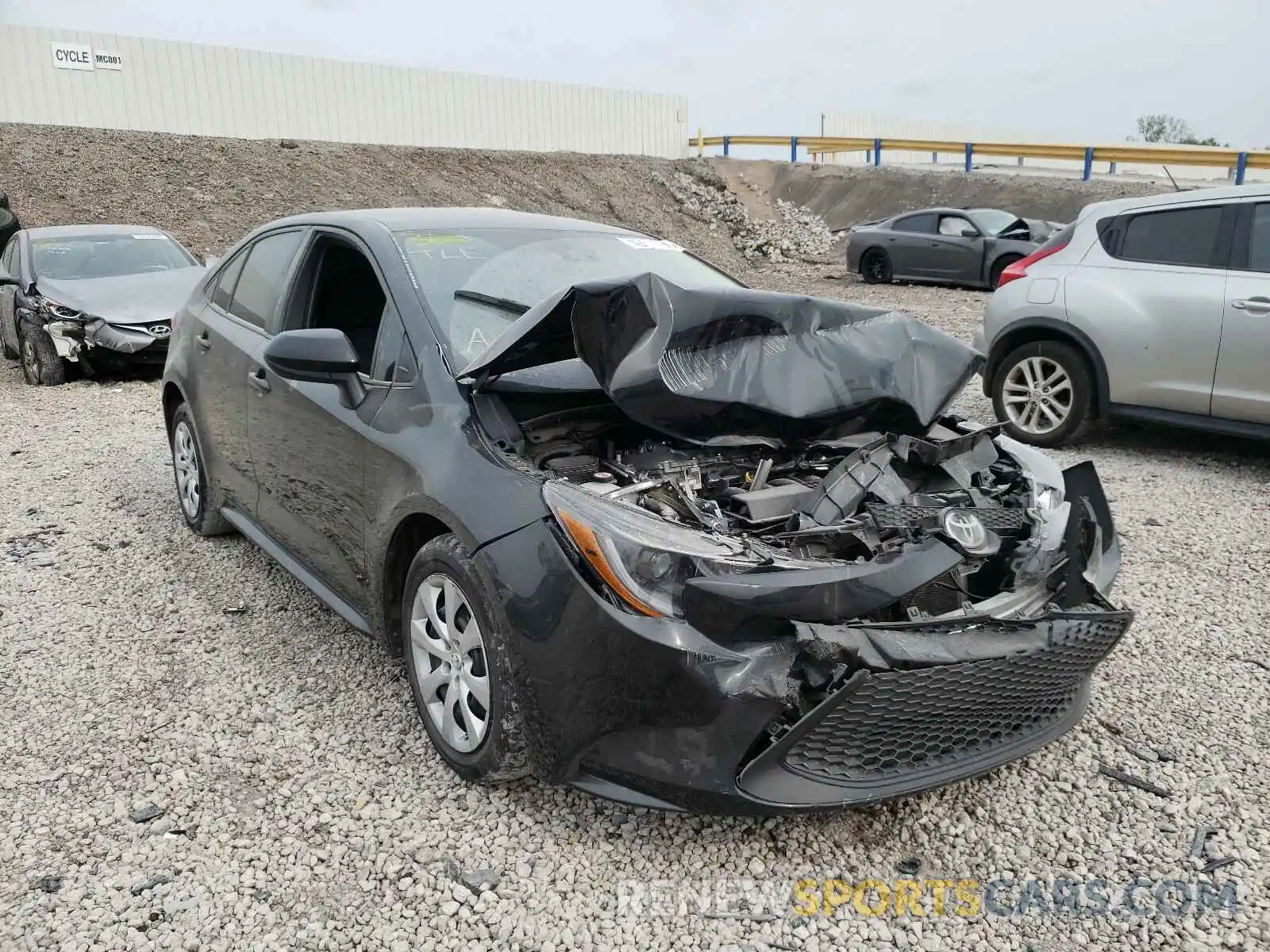 1 Photograph of a damaged car 5YFEPRAE2LP065717 TOYOTA COROLLA 2020