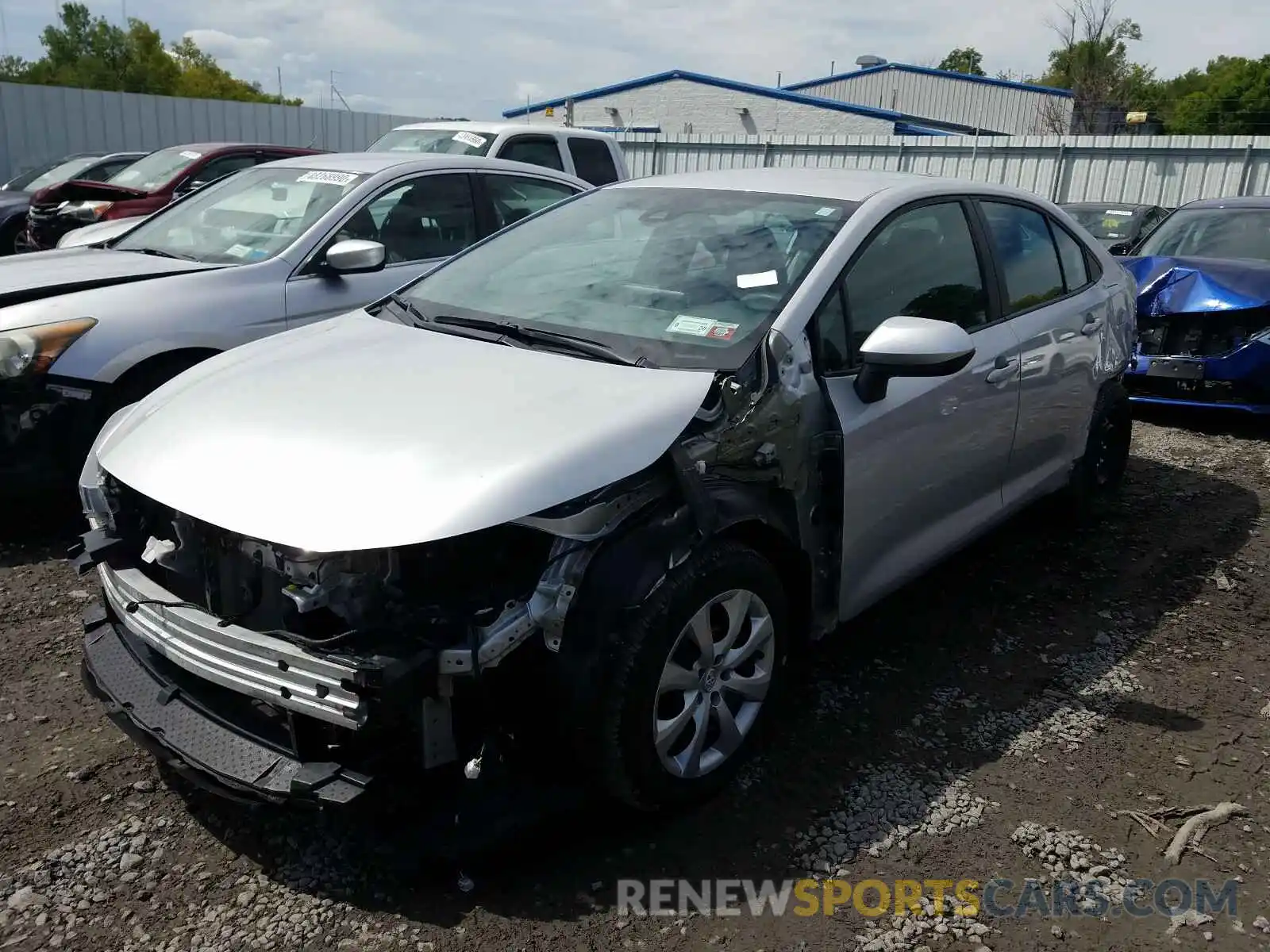 2 Photograph of a damaged car 5YFEPRAE2LP066012 TOYOTA COROLLA 2020