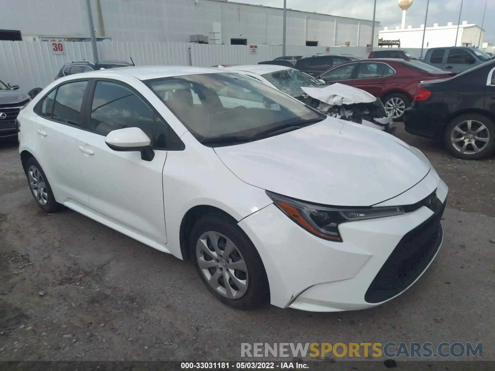 1 Photograph of a damaged car 5YFEPRAE2LP066267 TOYOTA COROLLA 2020