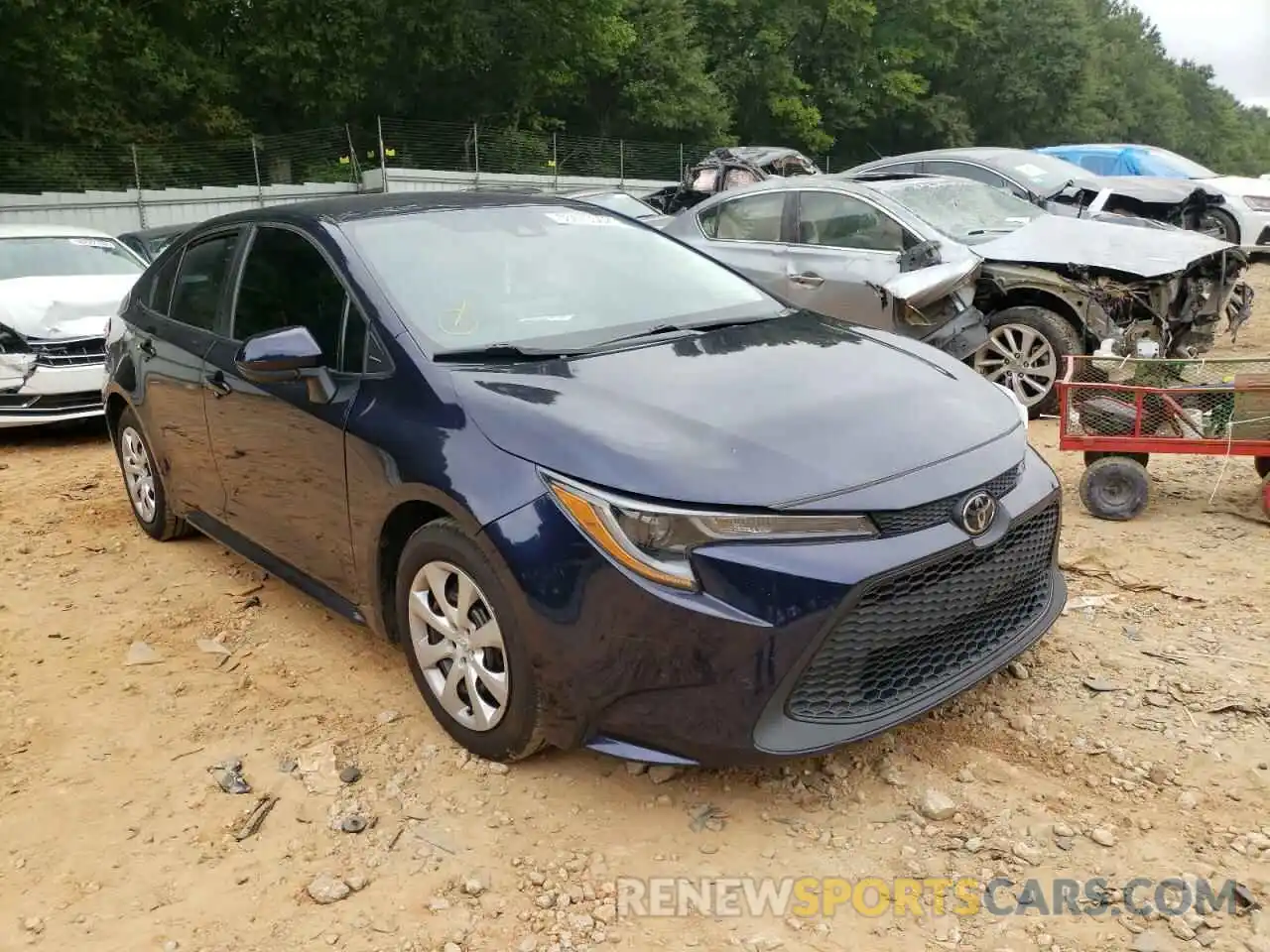 1 Photograph of a damaged car 5YFEPRAE2LP066446 TOYOTA COROLLA 2020