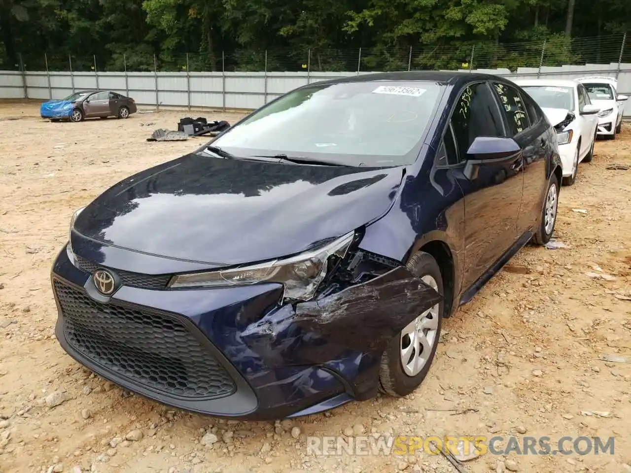 2 Photograph of a damaged car 5YFEPRAE2LP066446 TOYOTA COROLLA 2020