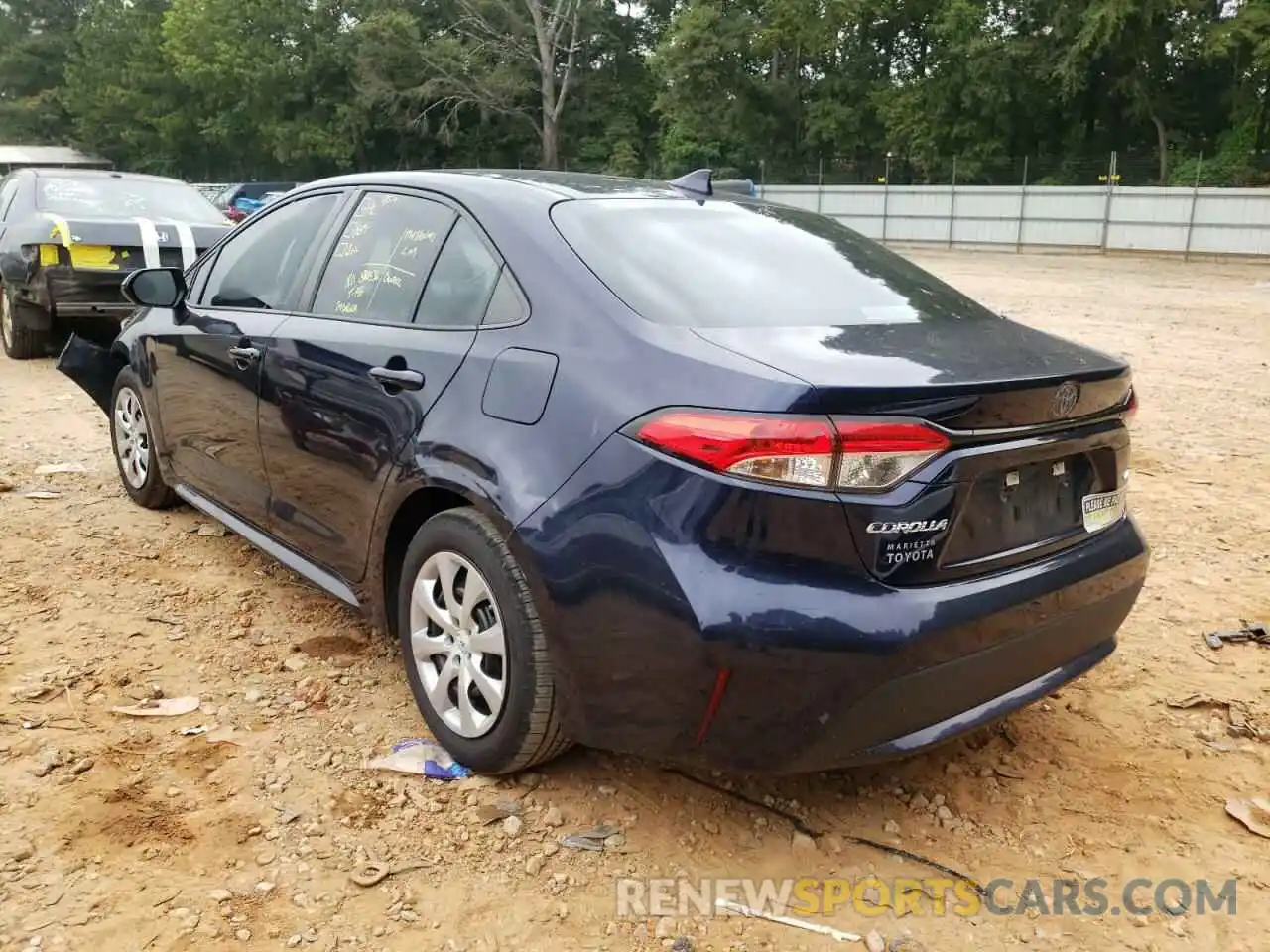 3 Photograph of a damaged car 5YFEPRAE2LP066446 TOYOTA COROLLA 2020