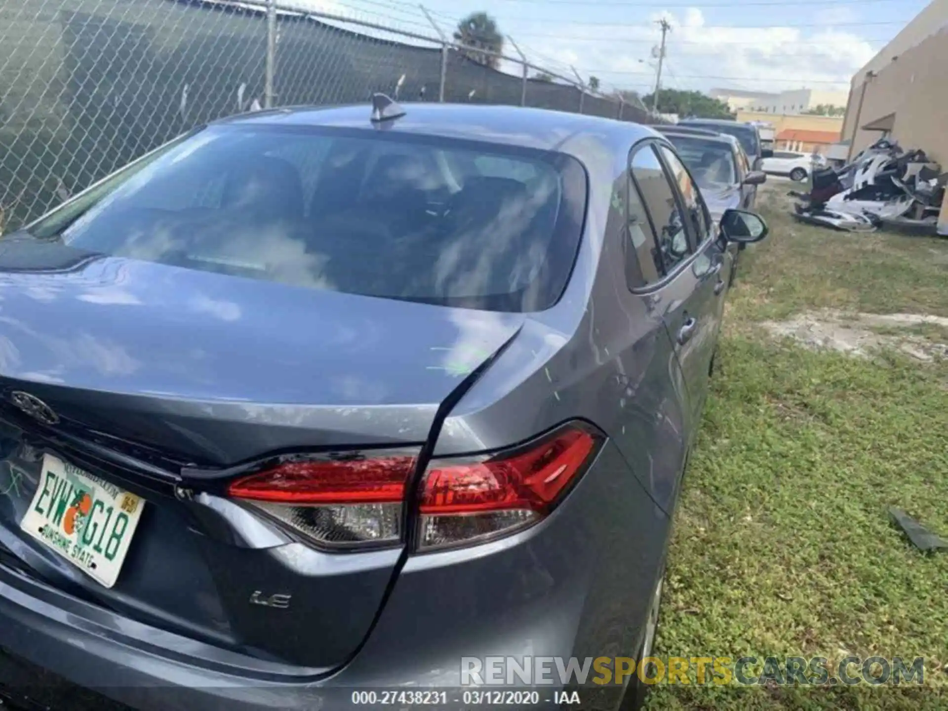 4 Photograph of a damaged car 5YFEPRAE2LP066463 TOYOTA COROLLA 2020