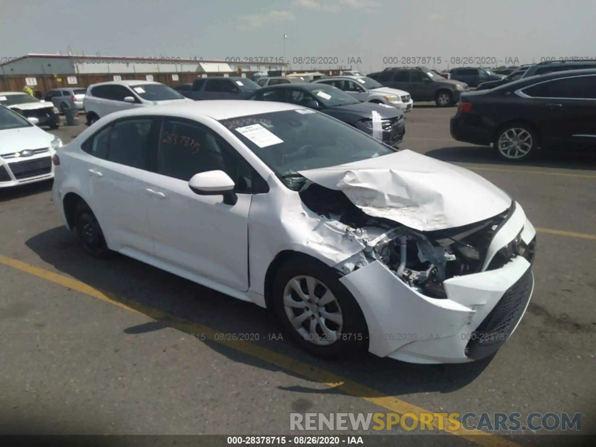 1 Photograph of a damaged car 5YFEPRAE2LP067015 TOYOTA COROLLA 2020