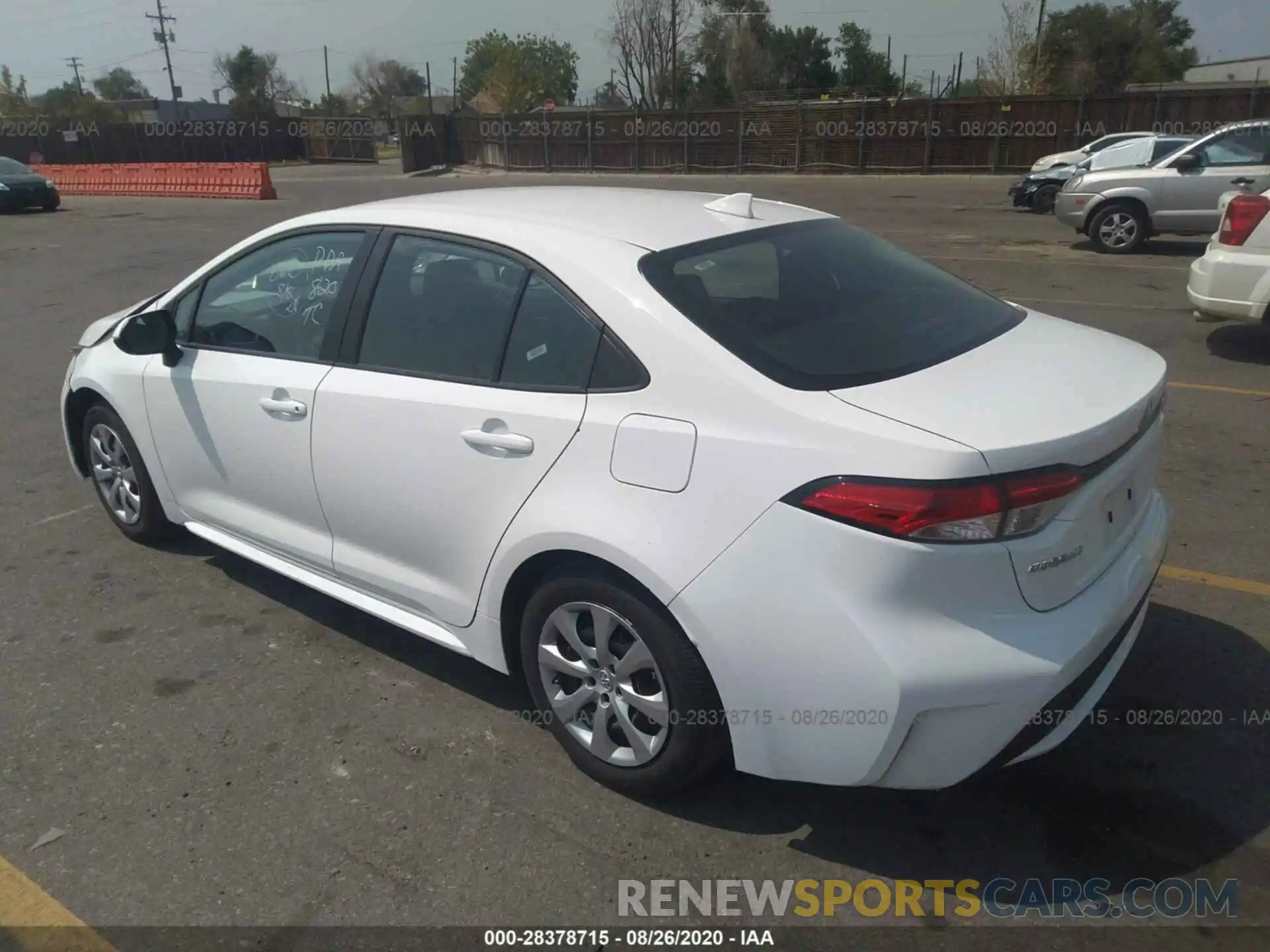 3 Photograph of a damaged car 5YFEPRAE2LP067015 TOYOTA COROLLA 2020