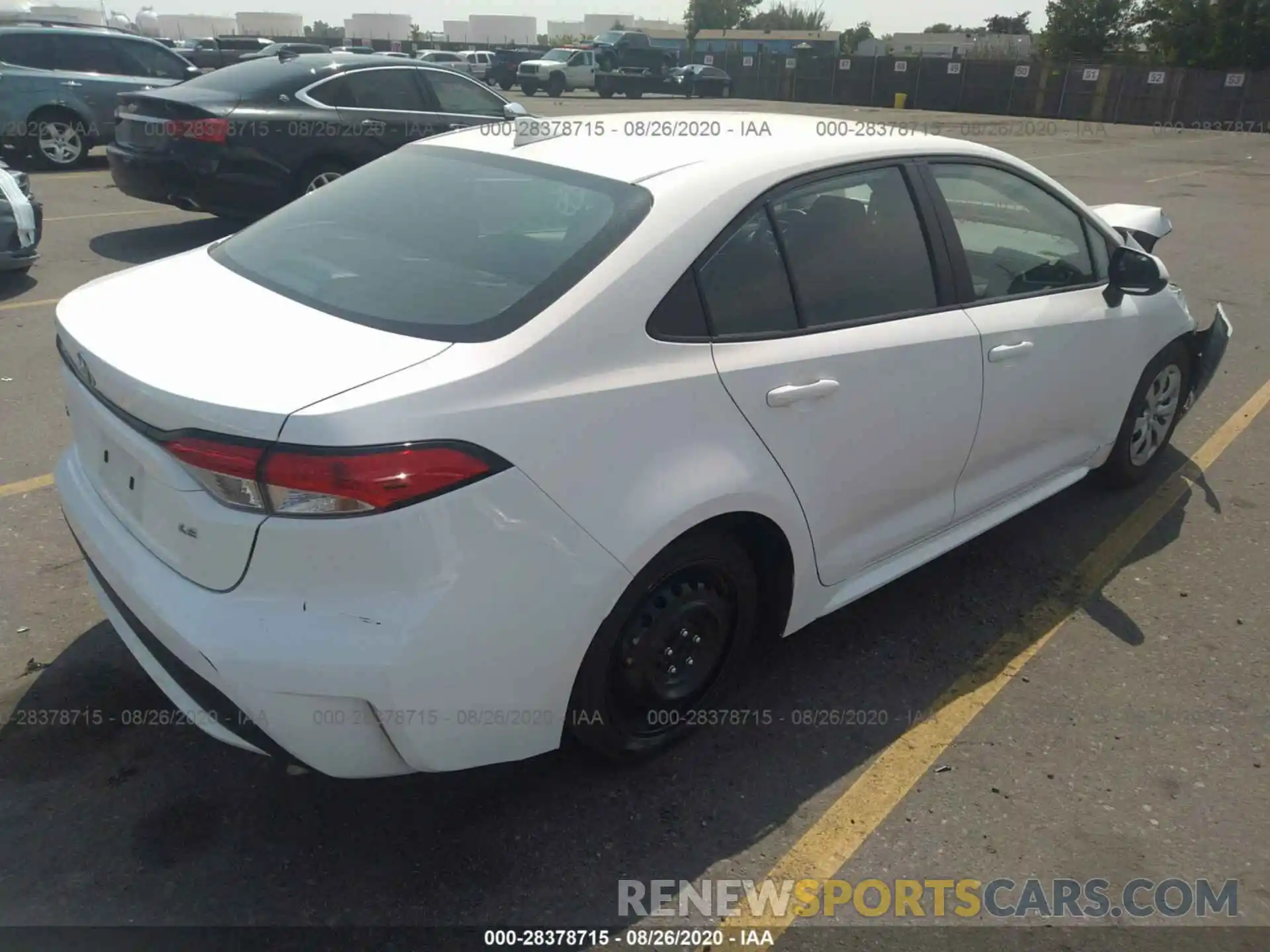 4 Photograph of a damaged car 5YFEPRAE2LP067015 TOYOTA COROLLA 2020