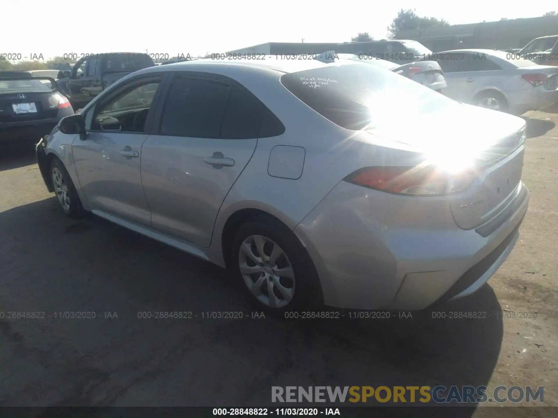 3 Photograph of a damaged car 5YFEPRAE2LP067029 TOYOTA COROLLA 2020