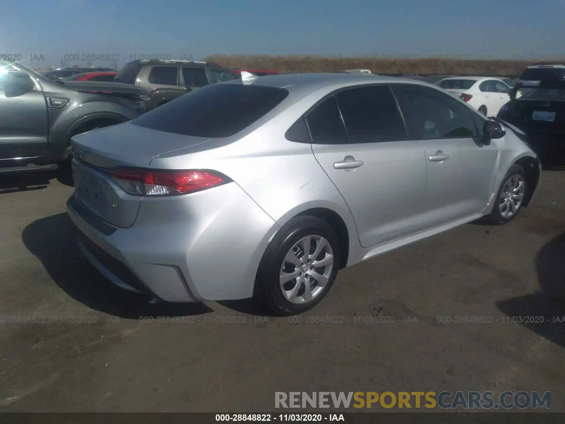 4 Photograph of a damaged car 5YFEPRAE2LP067029 TOYOTA COROLLA 2020