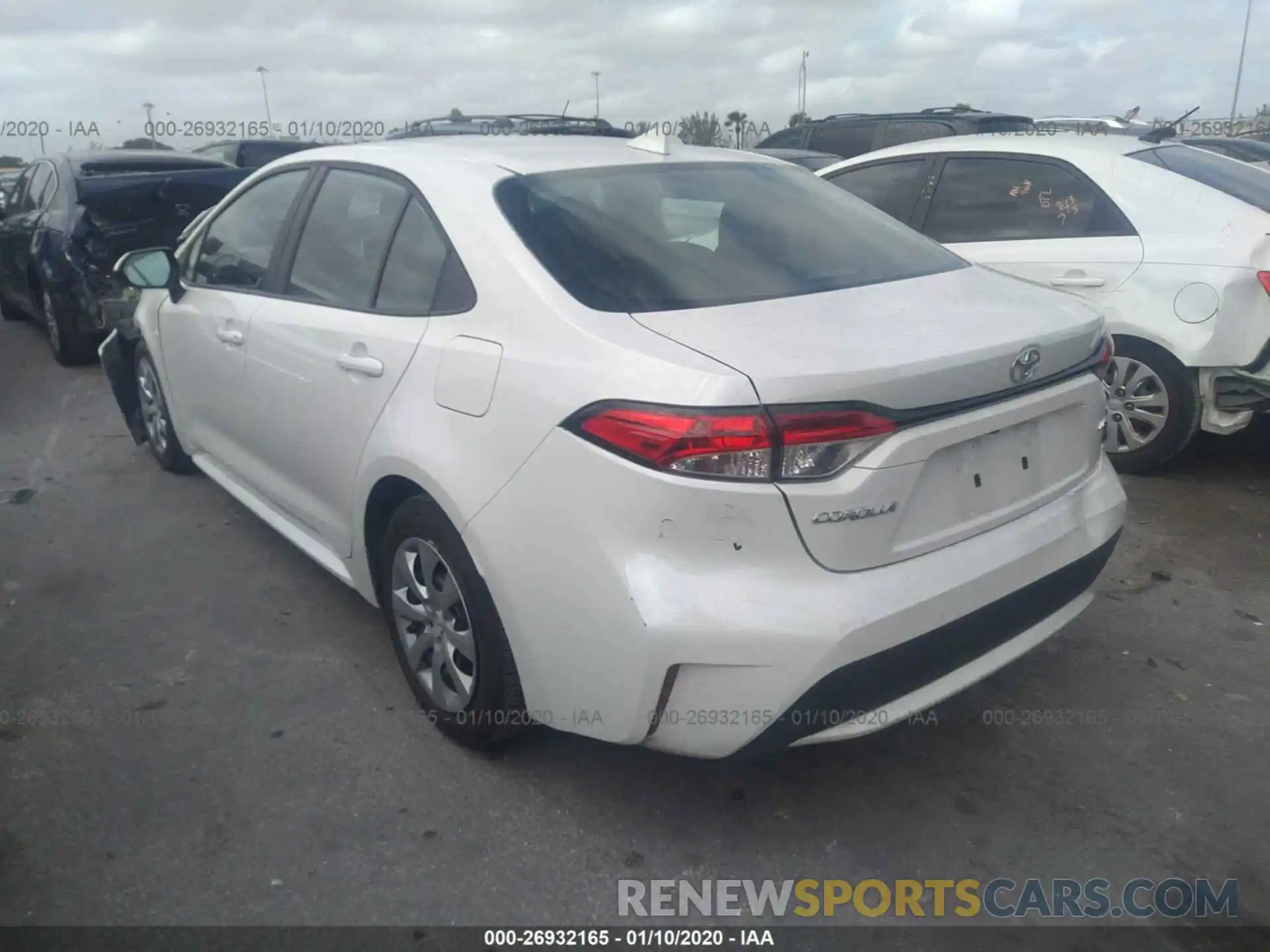 3 Photograph of a damaged car 5YFEPRAE2LP067290 TOYOTA COROLLA 2020