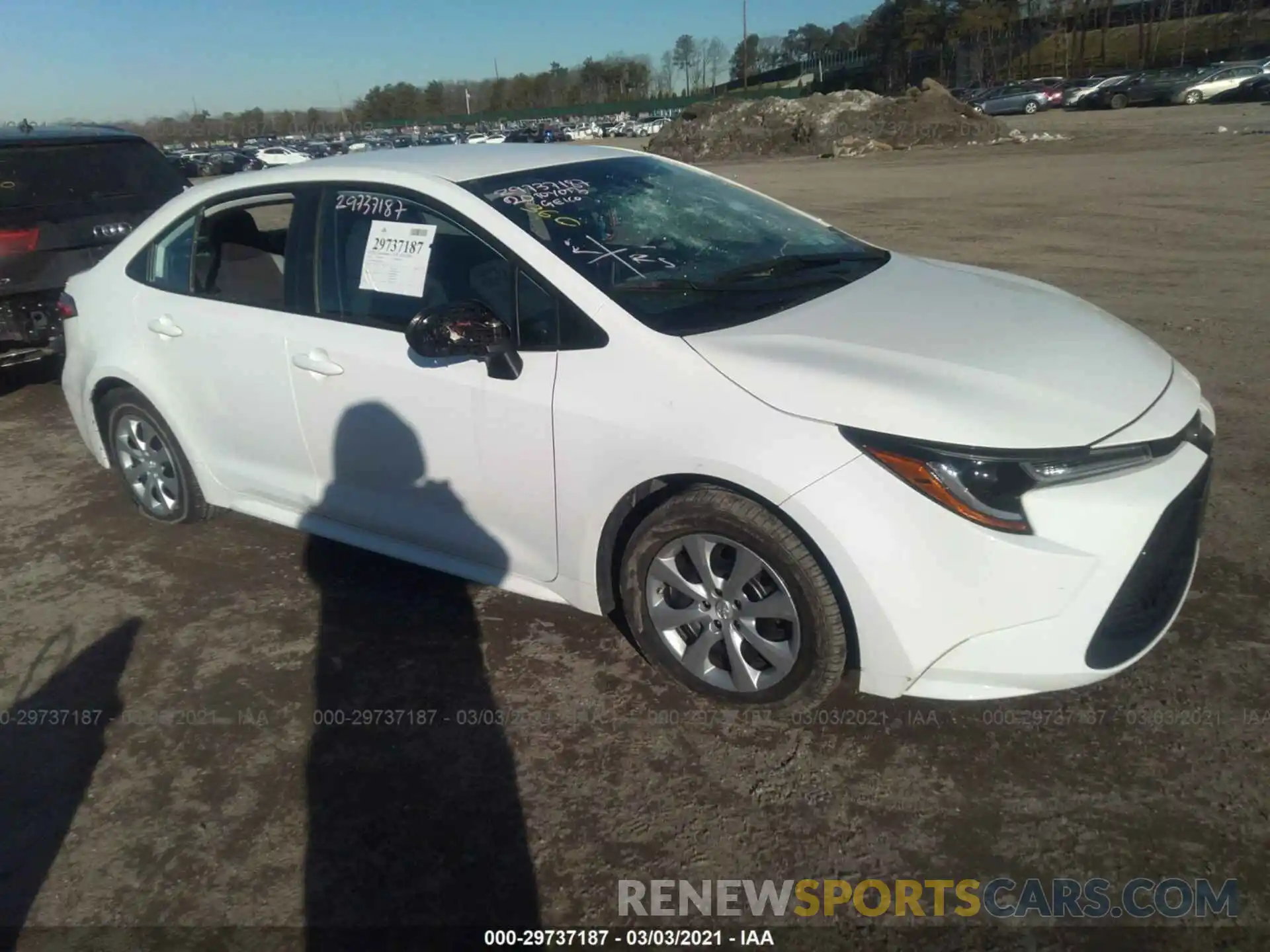 1 Photograph of a damaged car 5YFEPRAE2LP067838 TOYOTA COROLLA 2020