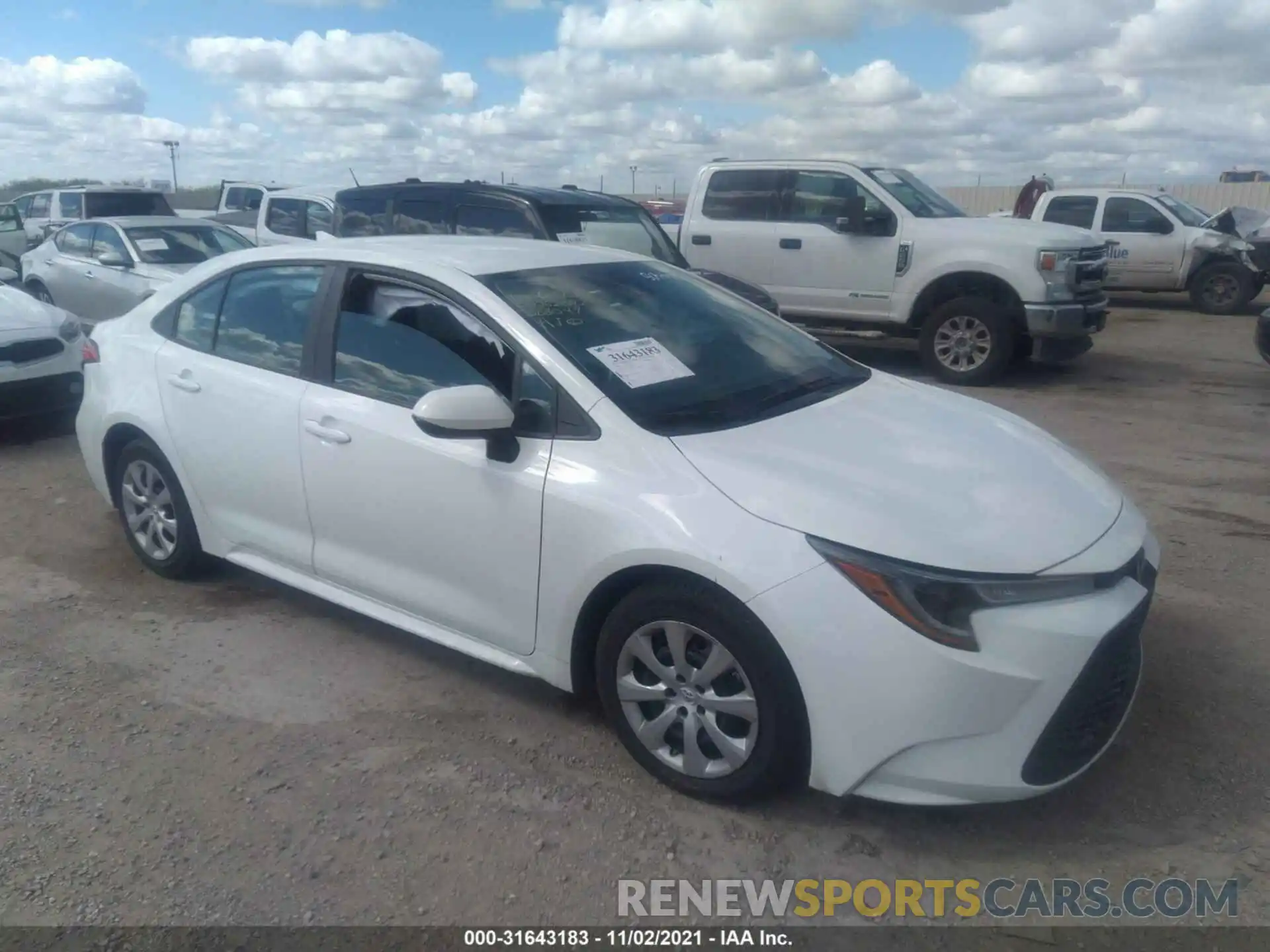 1 Photograph of a damaged car 5YFEPRAE2LP068049 TOYOTA COROLLA 2020