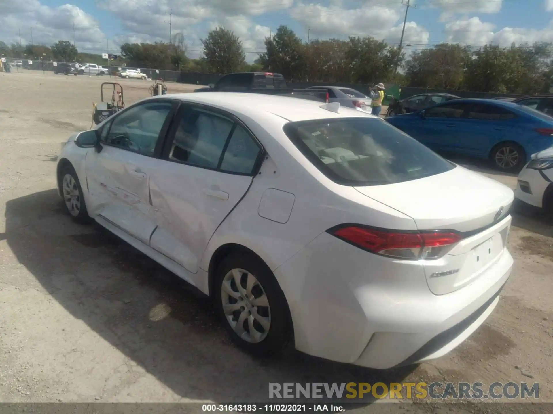 3 Photograph of a damaged car 5YFEPRAE2LP068049 TOYOTA COROLLA 2020