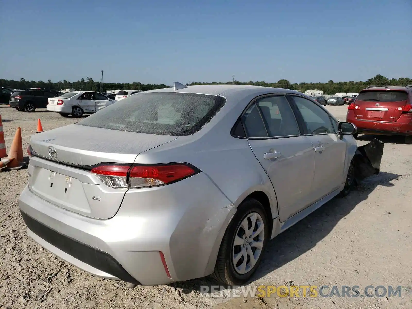 4 Photograph of a damaged car 5YFEPRAE2LP069217 TOYOTA COROLLA 2020